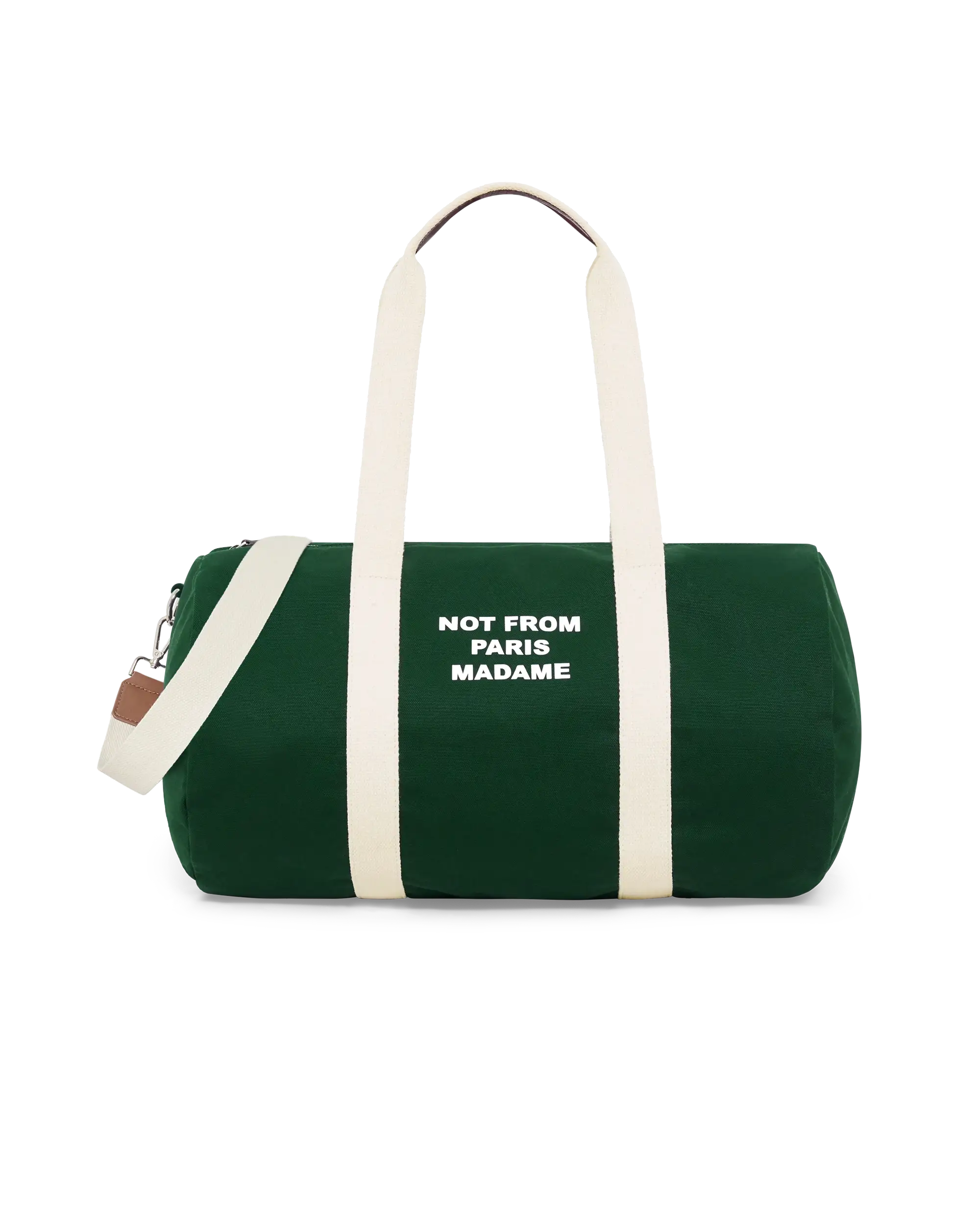 Drôle De Monsieur Canvas Slogan Gym Bag dunkelgrün Canvas