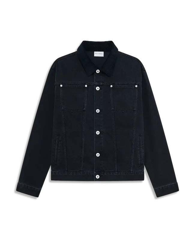 Drôle De Monsieur La Veste Jean Jeanjacke schwarz