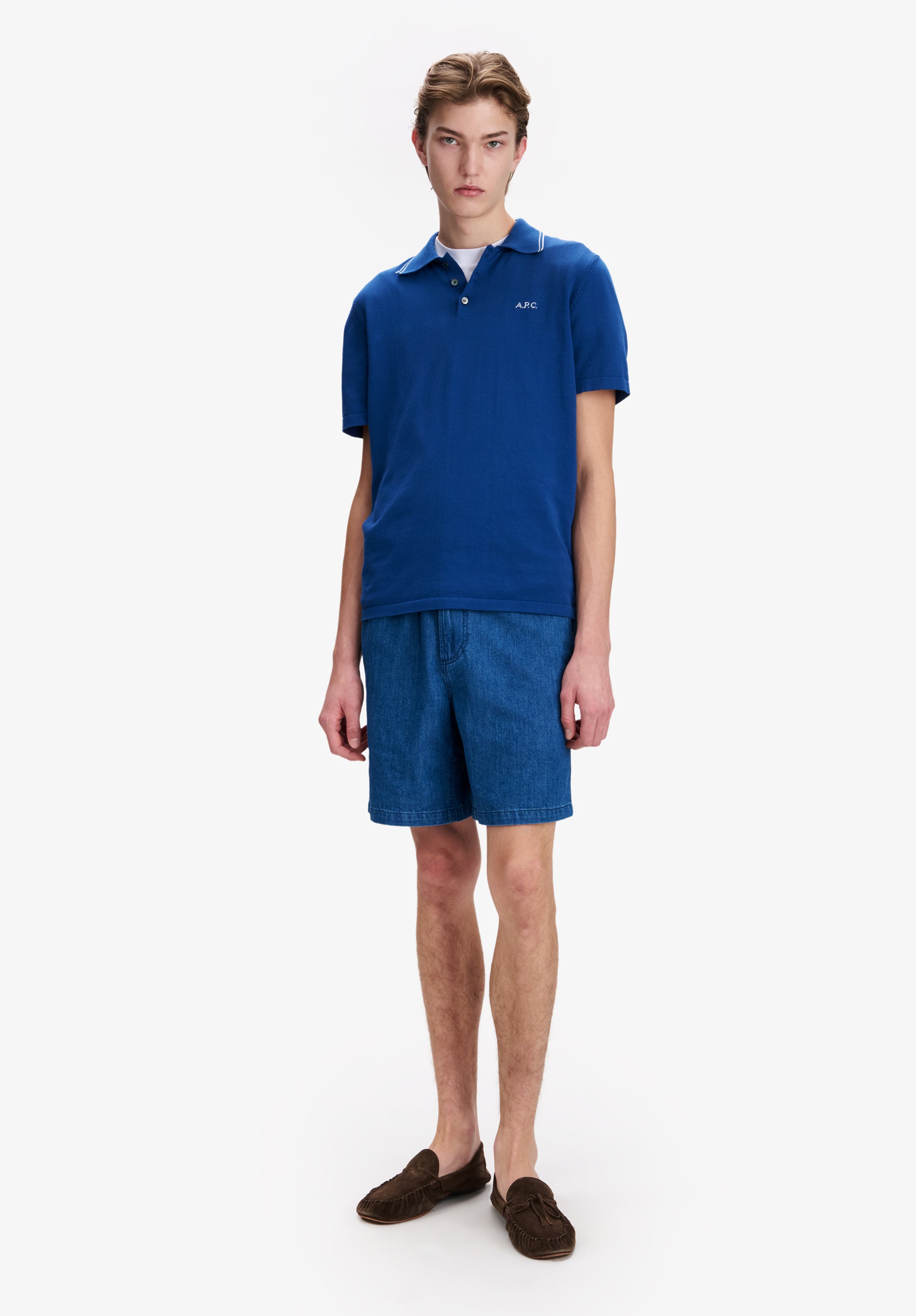 A.P.C. Norris Shorts Bermuda Blau Gr M
