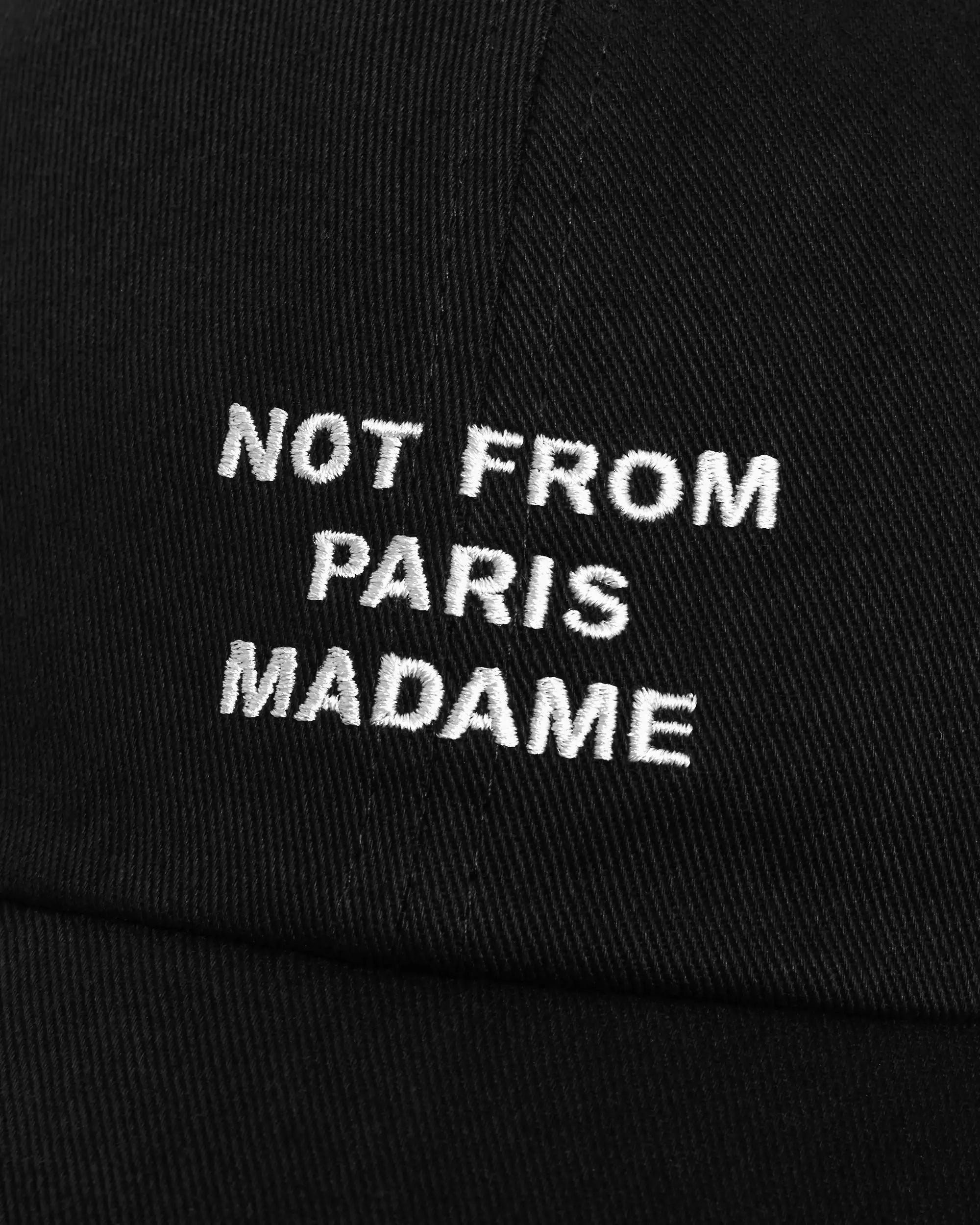 Drôle De Monsieur La Casquette Slogan Cap Schwarz Baumwolle