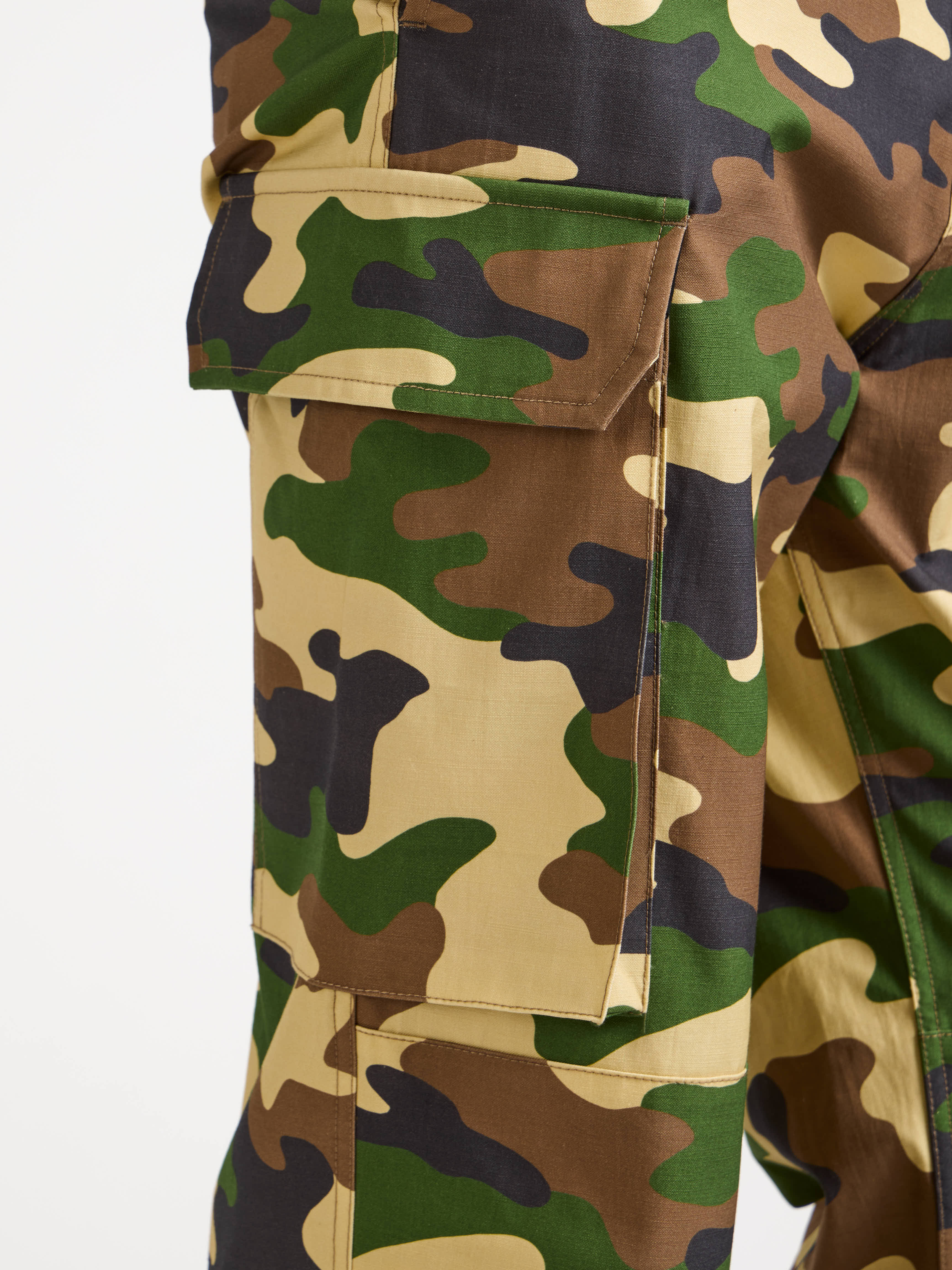 J.W. Anderson Cargo Trousers Hose Braun/Grün 48