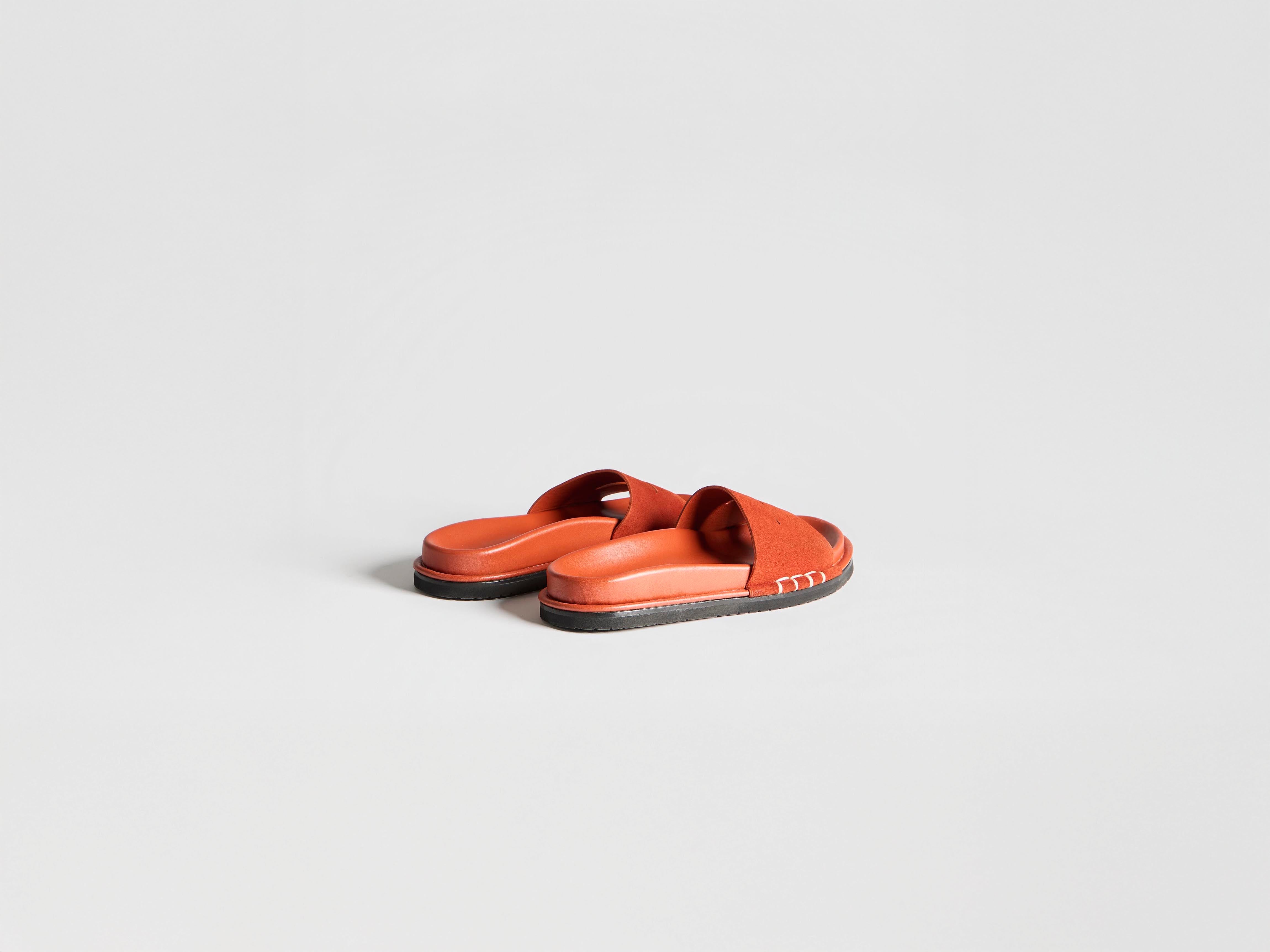 J.W.Anderson Fussbett Loafer Slides Pantoletten Rost Damen