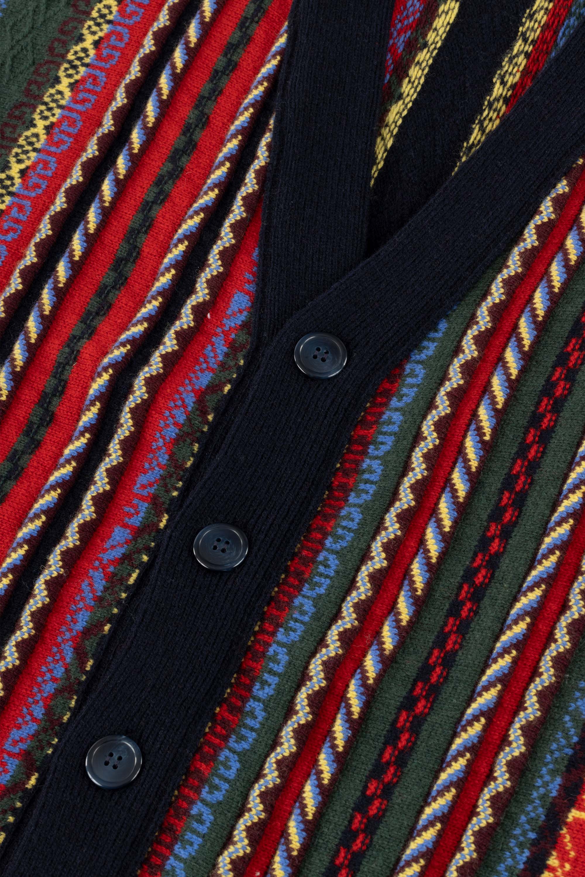 Drôle De Monsieur Sans Manche 90 Pullunder Navy Muster Wolle