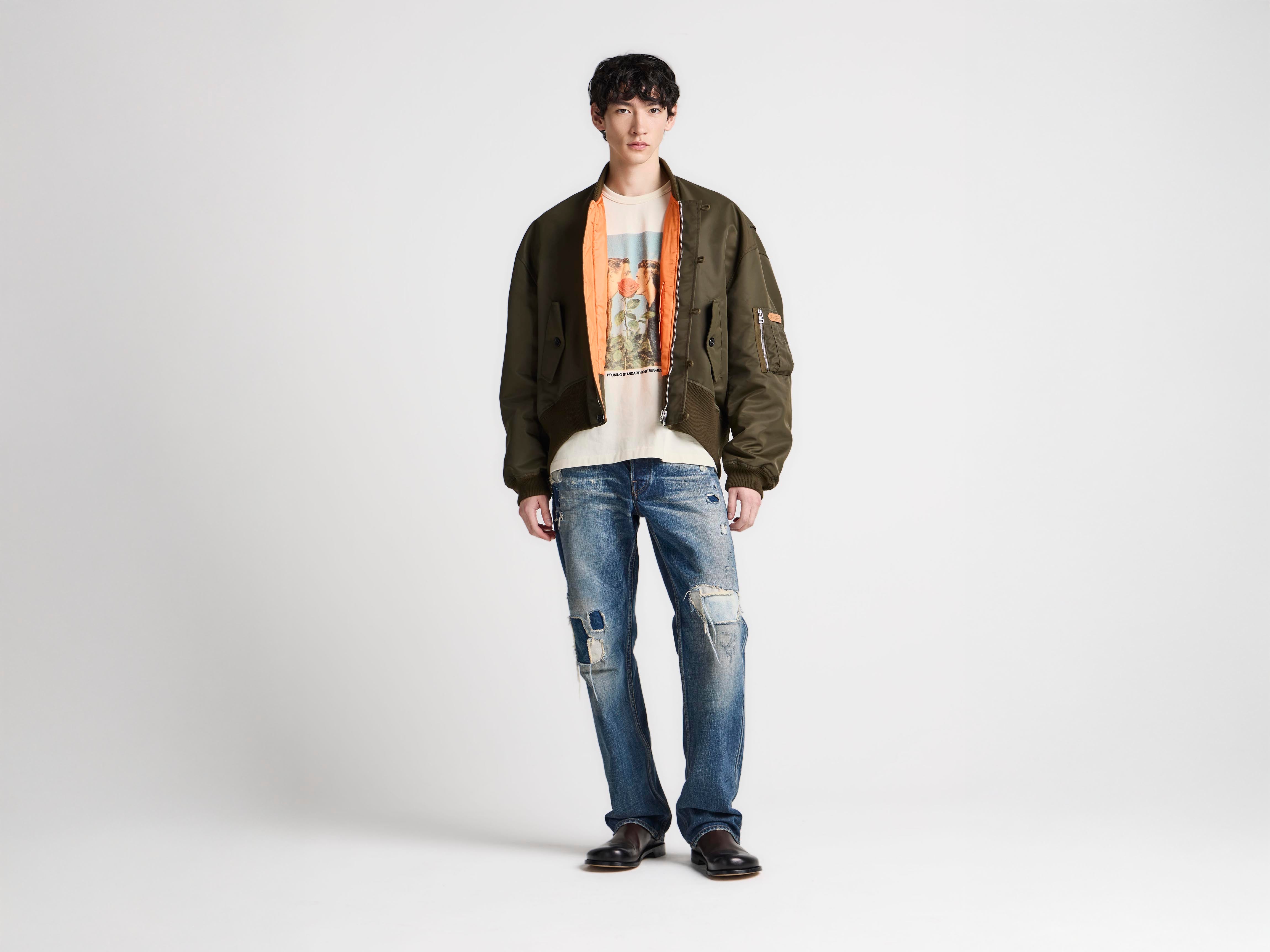 J.W.Anderson Coats Jackets Oversized Tipped Hem Bomber Herren Grün