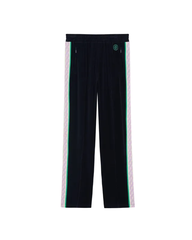 Drôle De Monsieur Tracksuits Velvet Trainingshose Navy Baumwolle