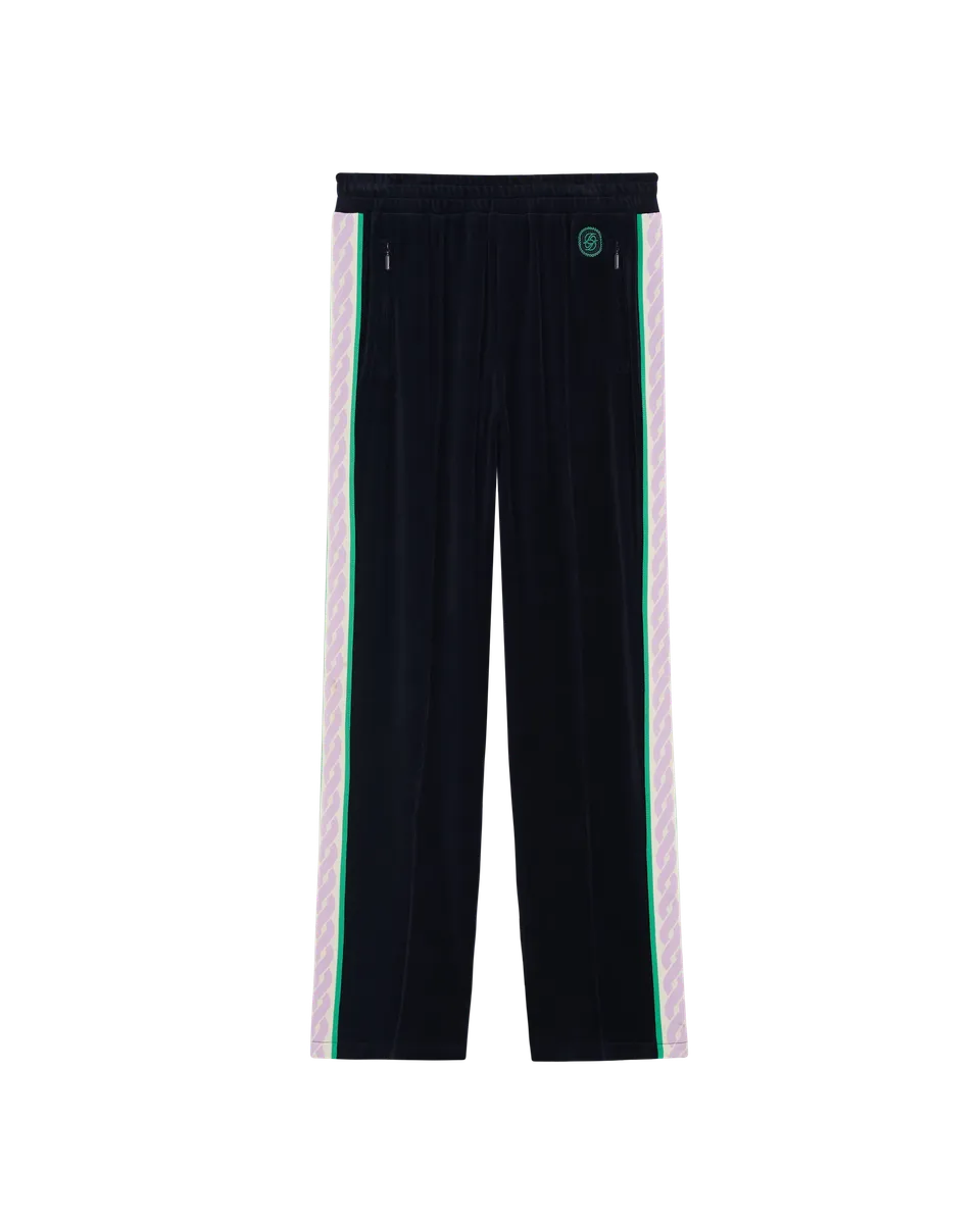 Drôle De Monsieur Tracksuits Velvet Trainingshose Navy Baumwolle