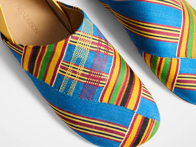J.W.Anderson Shoes Slipper Mules Damen Gelb Multi Jacquard