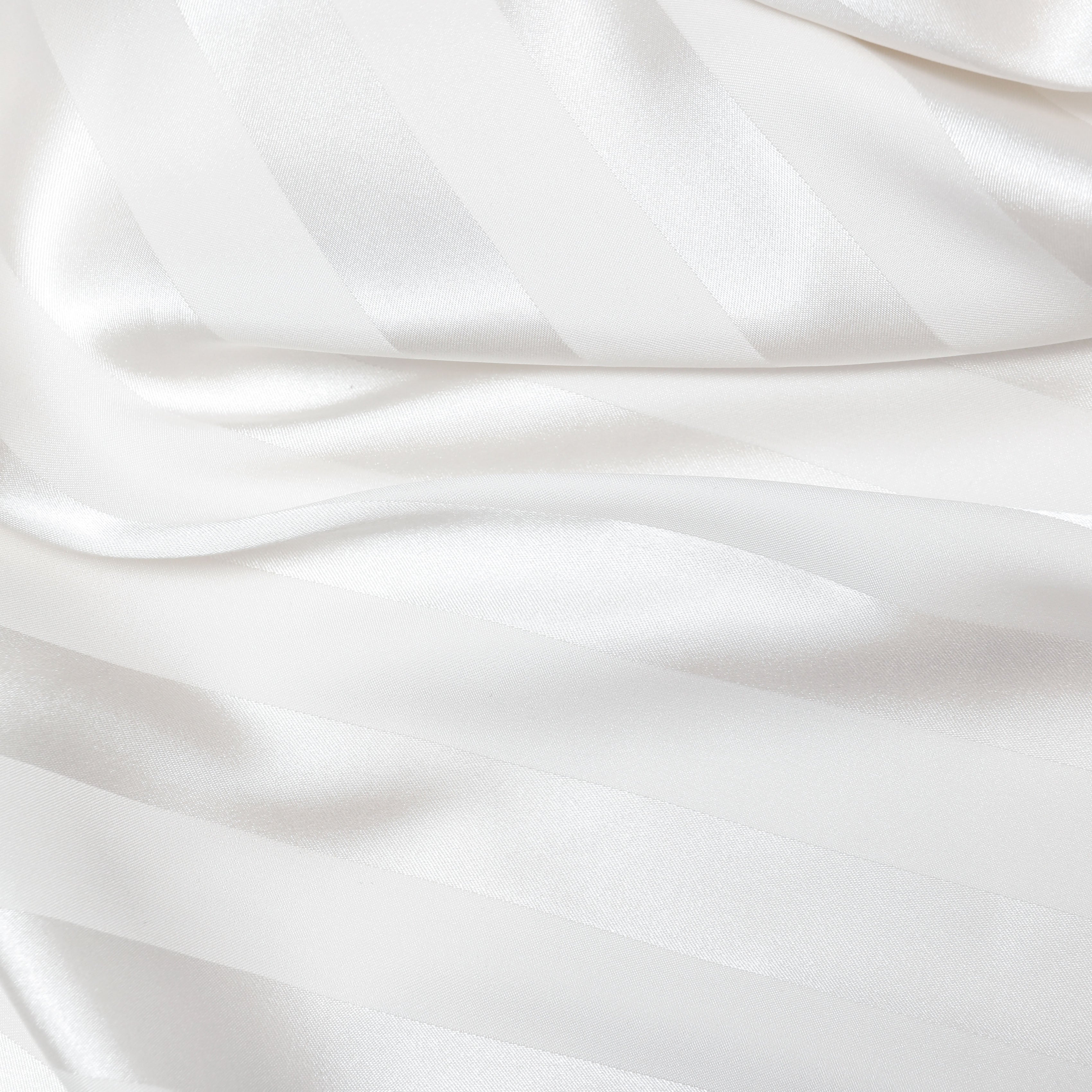 Self Portrait Cream Satin Striped Maxi Kleid Creme Satin