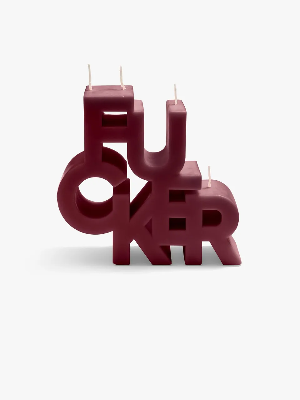 Mother The Burnout Candle Kerze F-CKER MAROON 3-Docht