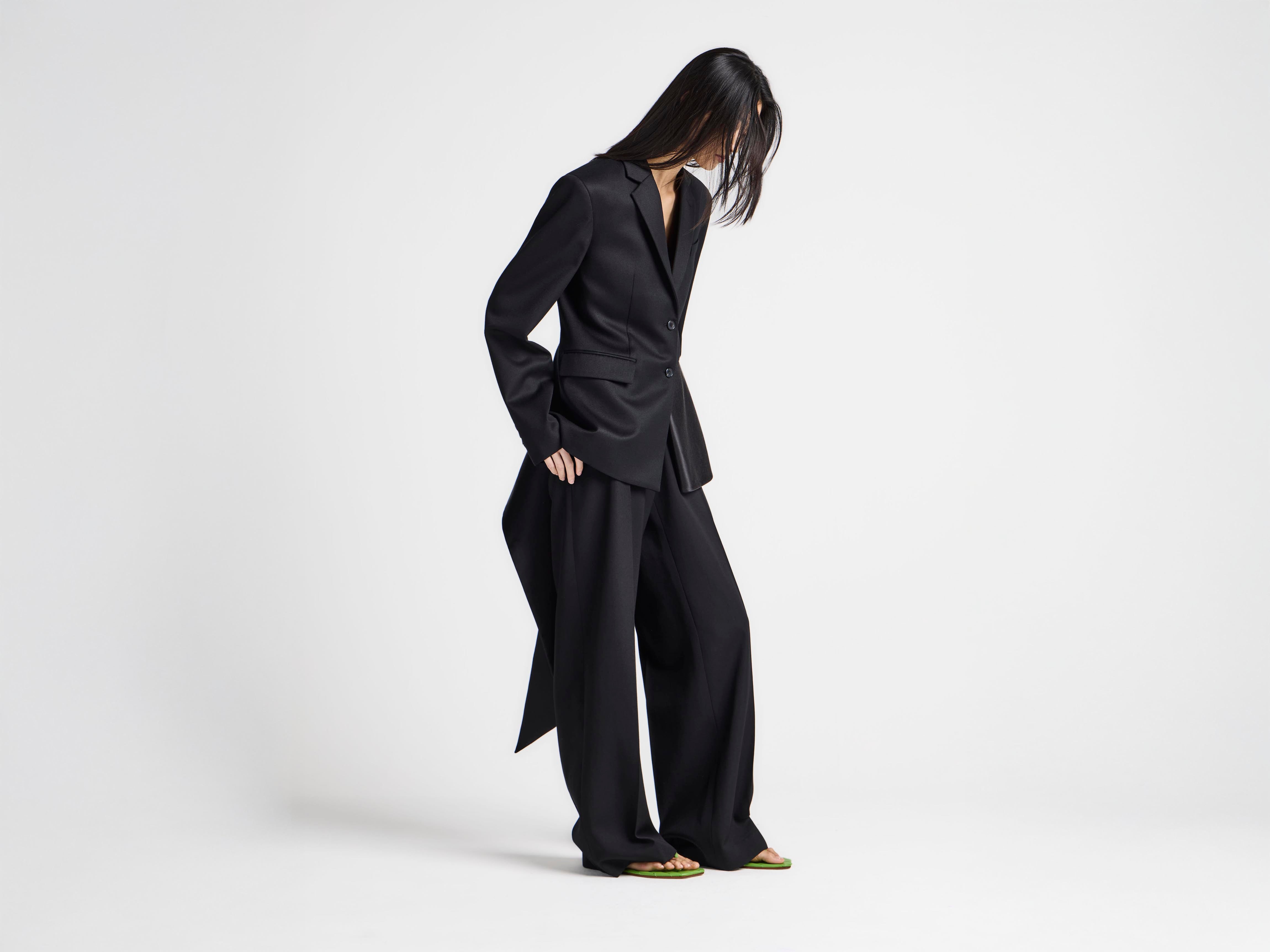 J.W.Anderson Blazer Damen Schwarz Wolle Wrap