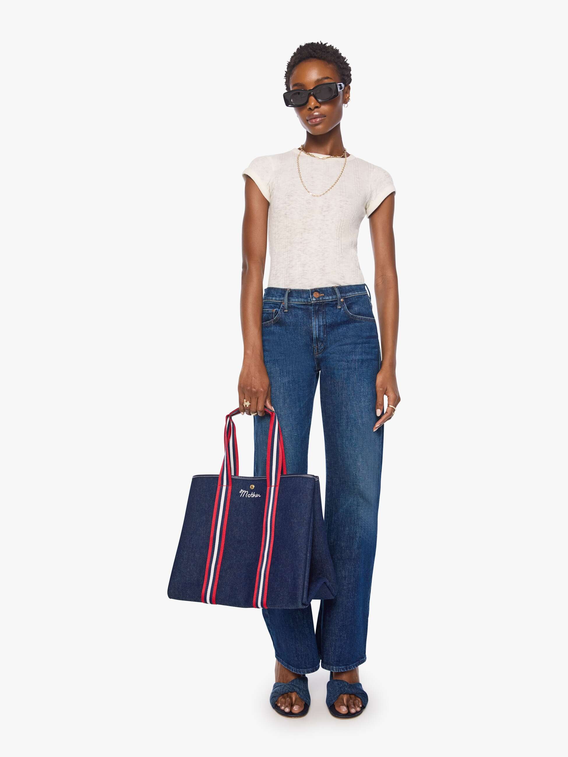 Mother Everywhere Tote Tasche Big Sur Blue Baumwolle
