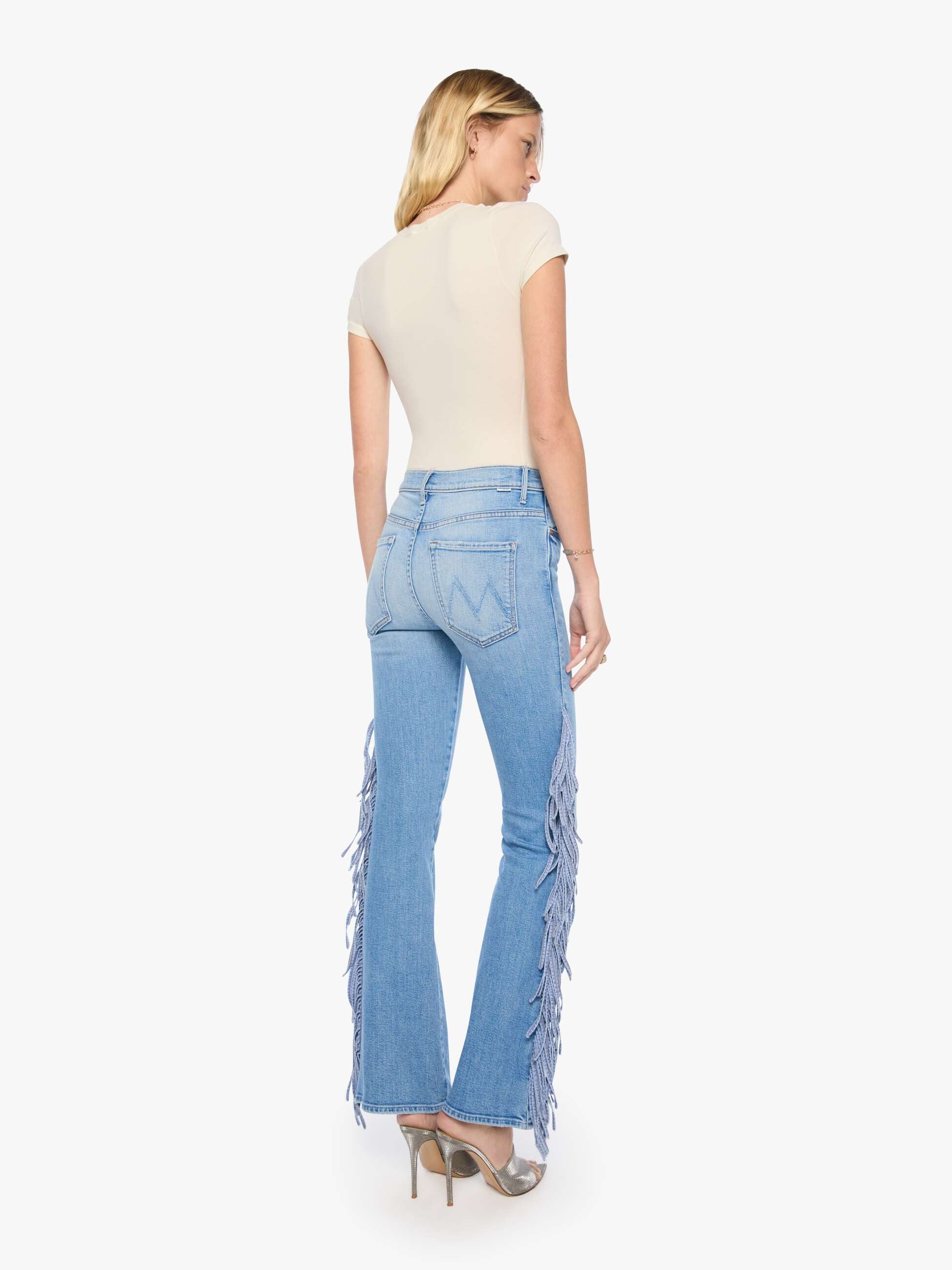 Mother The Fringe Desperado Sneak Jeans Saddle Up Bootcut