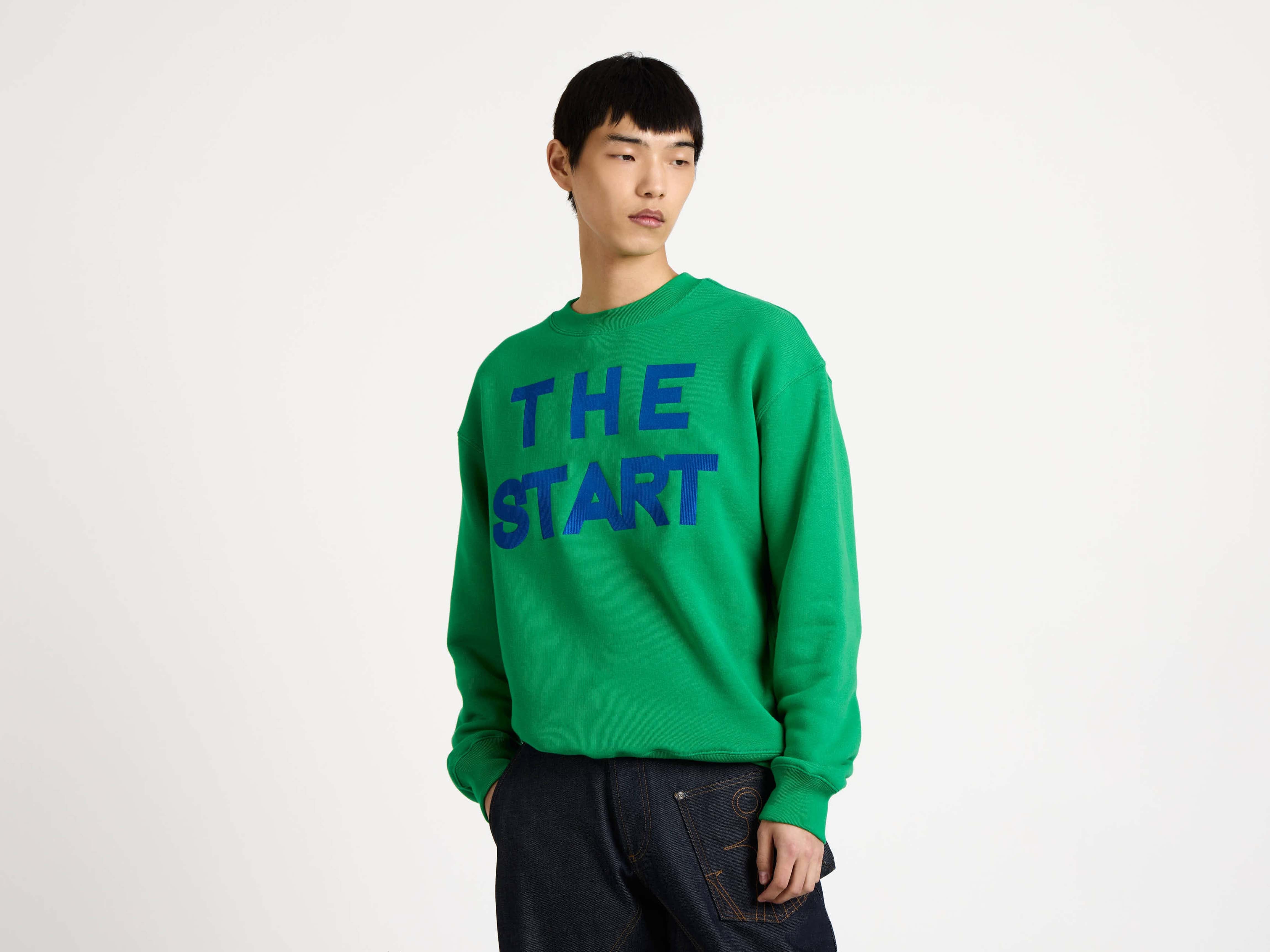 J.W.Anderson The Start Sweatshirt Pullover Hellgrün
