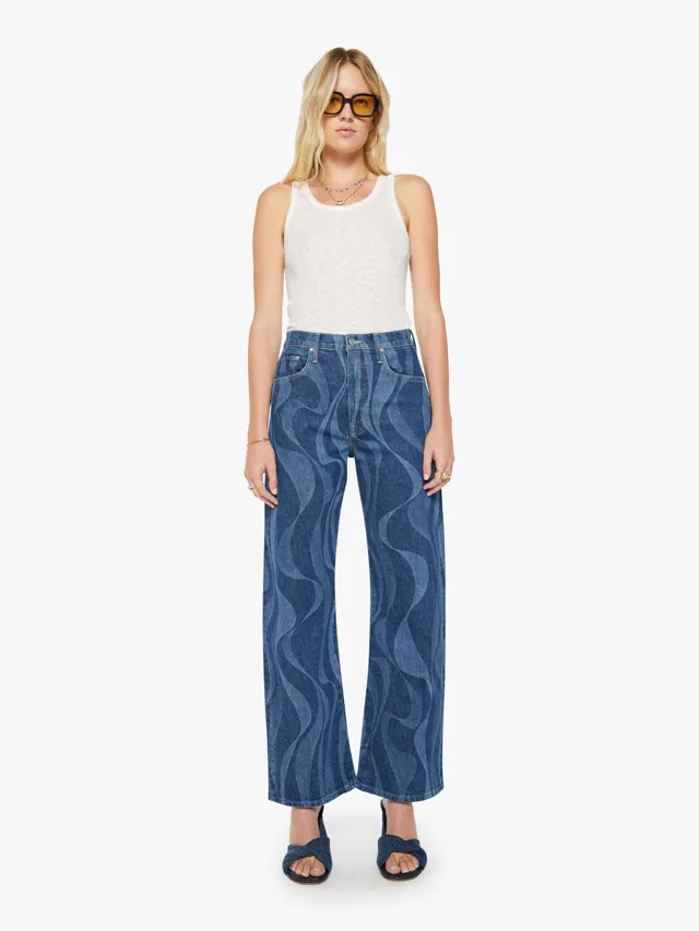 Mother Denim The Lasso Sneak Jeans Twist Of Fate Dunkelblau