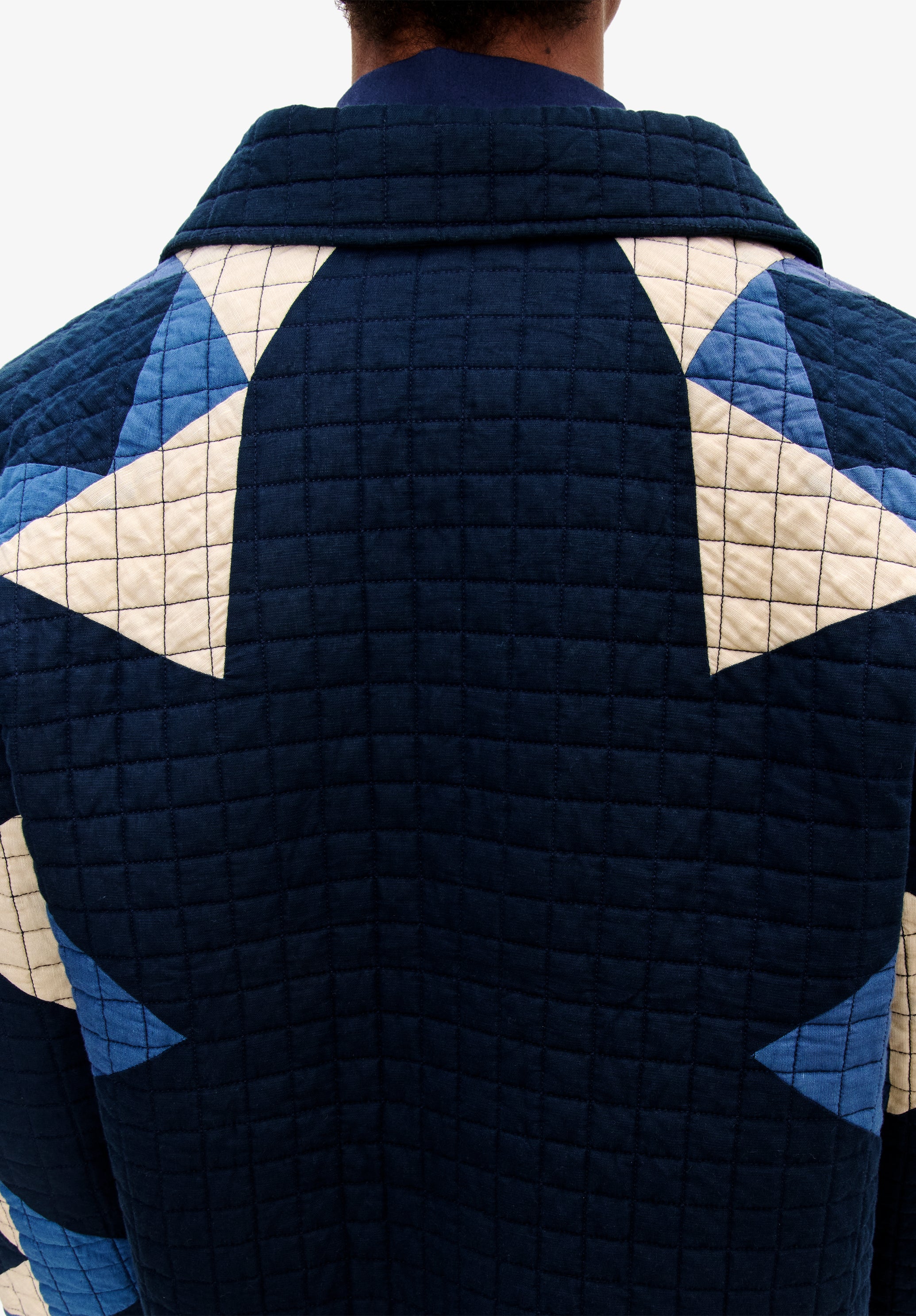 A.P.C. Jacke Quiltée Steppjacke Blau T2 weit