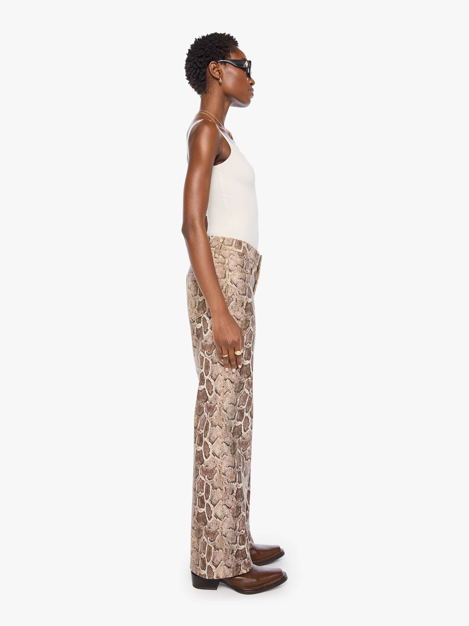 Mother The Maven Sneak Hose Royal Serpent Schlangenprint