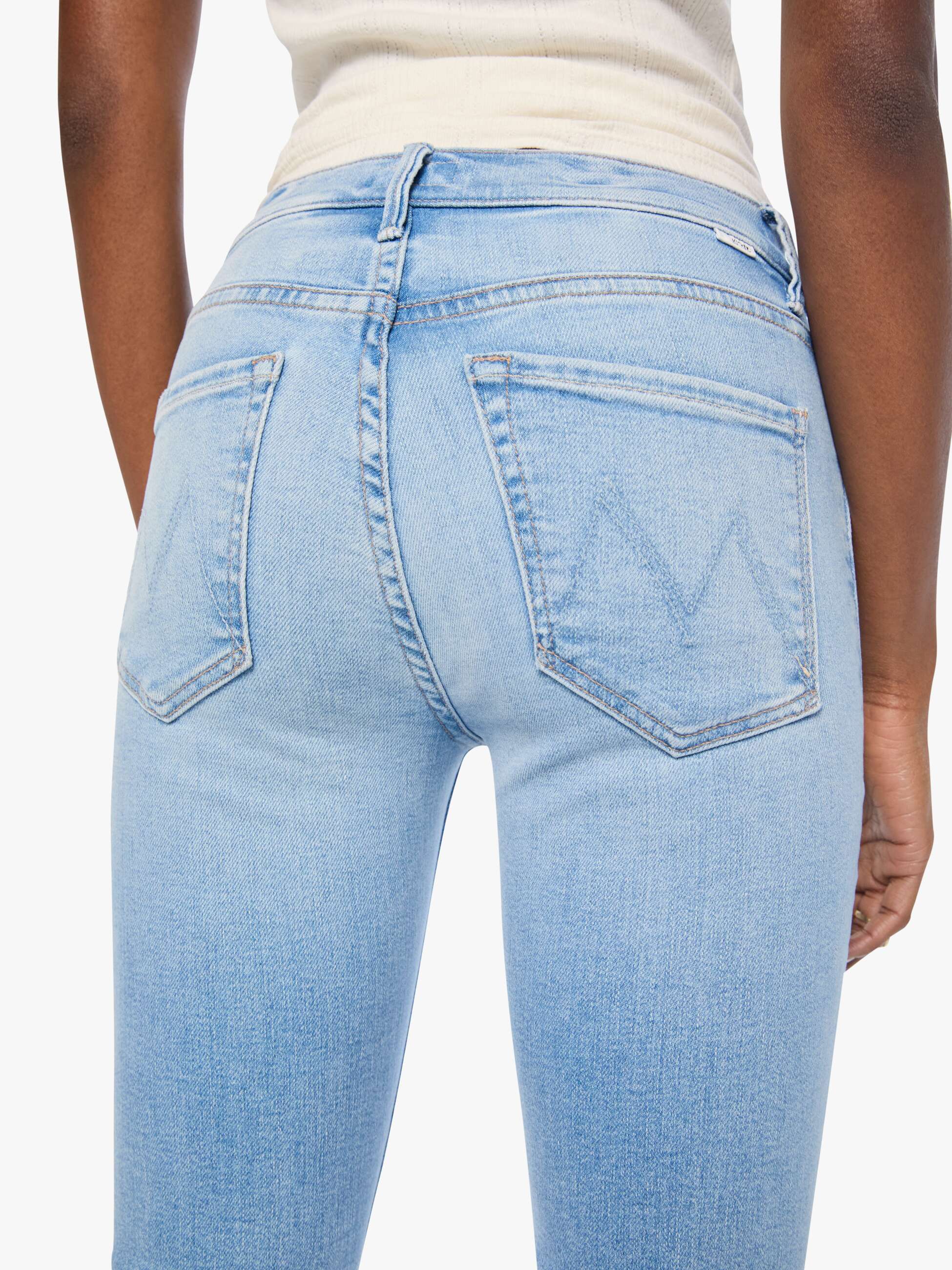 Mother Denim Mid Rise Dazzler Hover Jeans Derby Doll