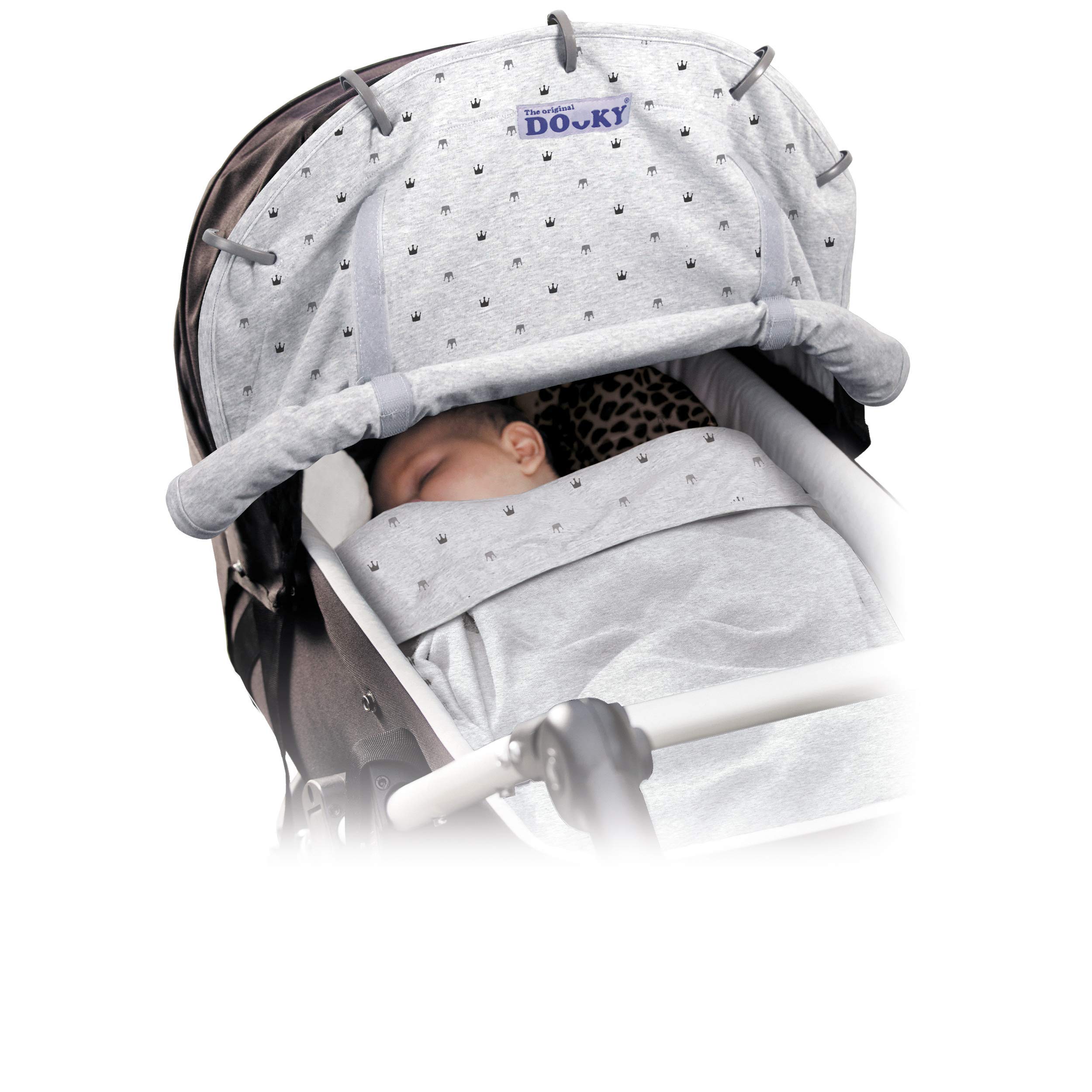 Dooky Universal Cover Combi Pack Light Grey Crown UV 40+ Set
