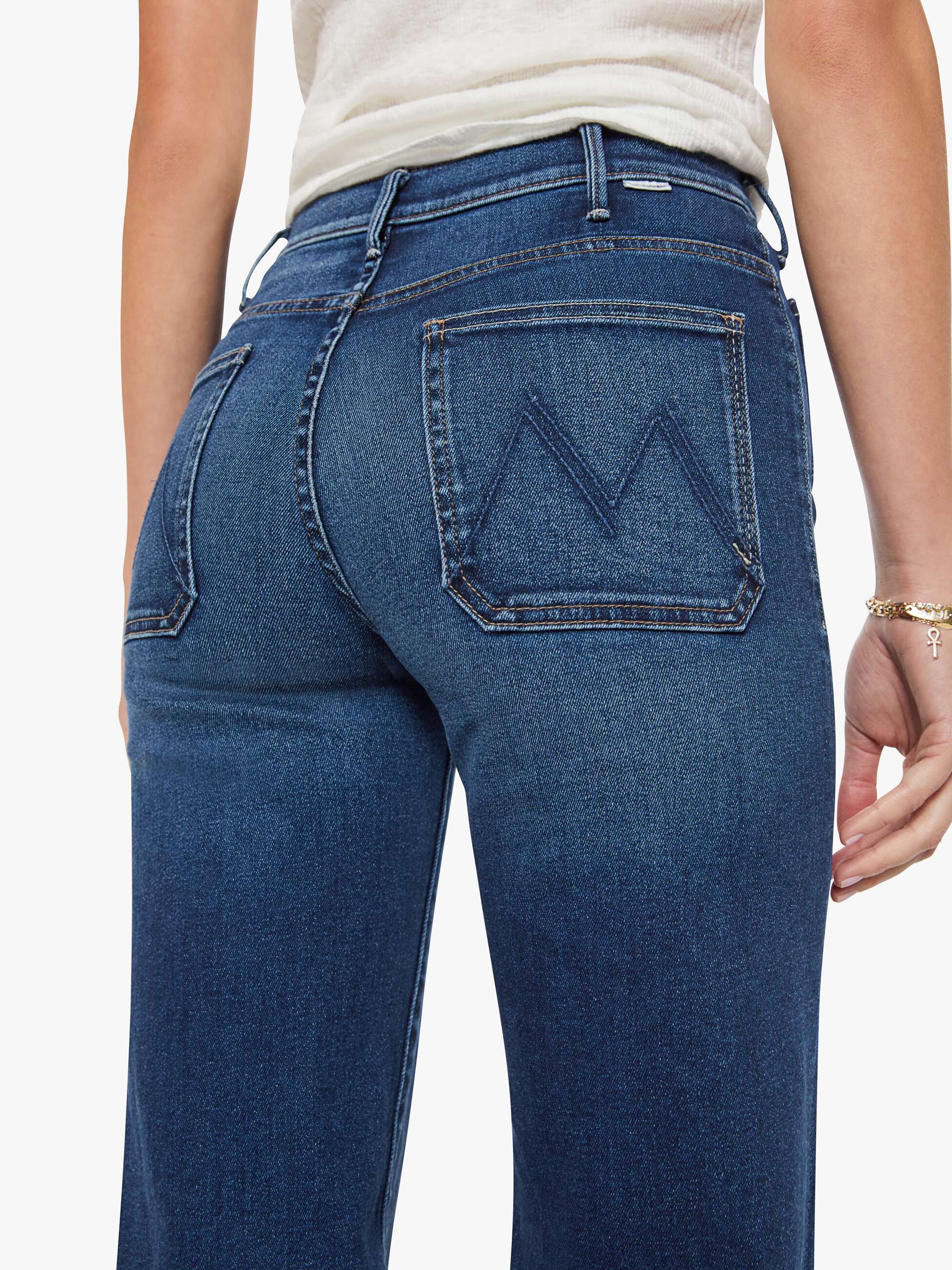 Mother The Hustler Roller Jeans Taking Chances High-Rise