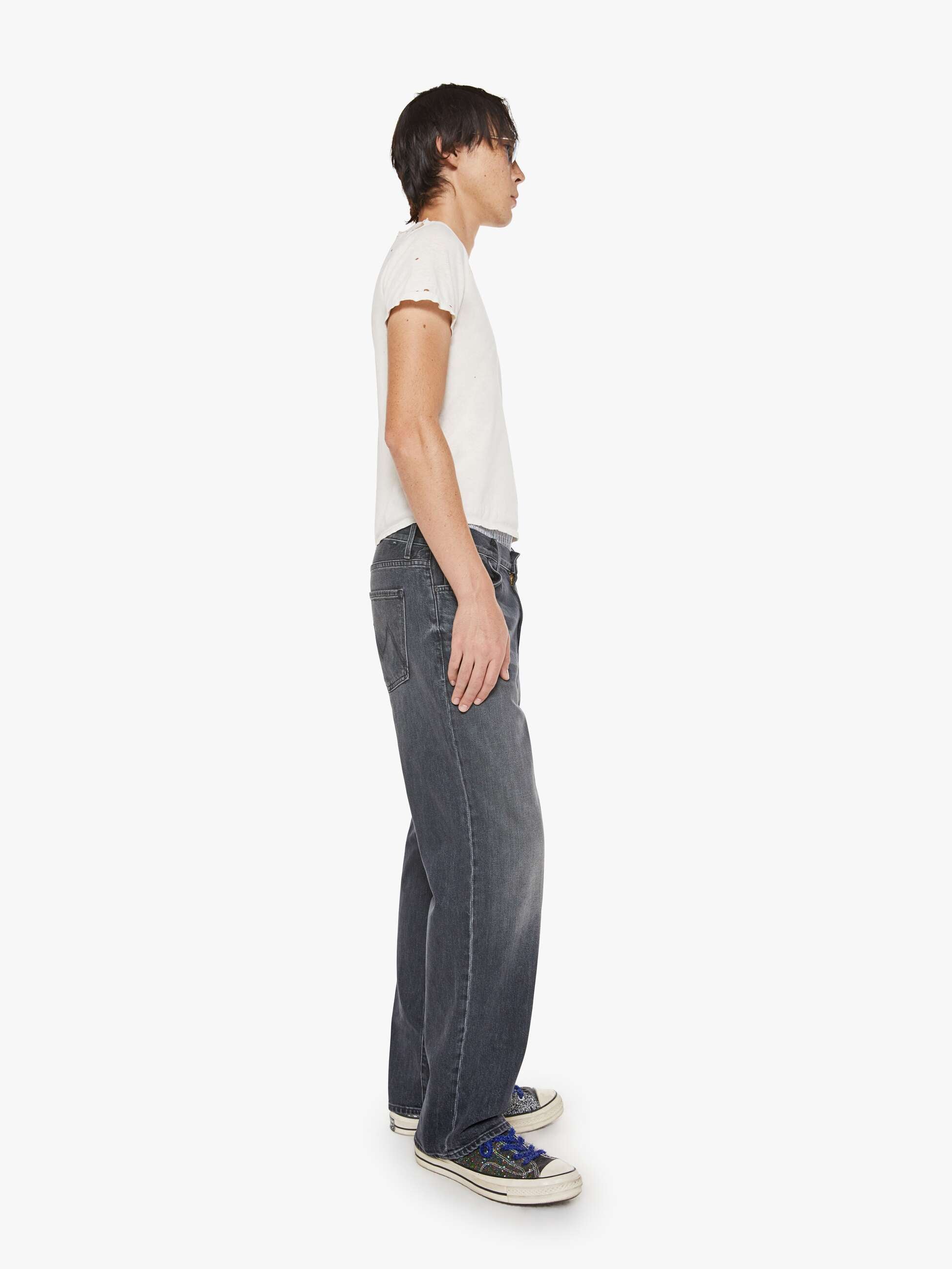 Mother The Big Shot Jeans Questionable Decisions Schwarz