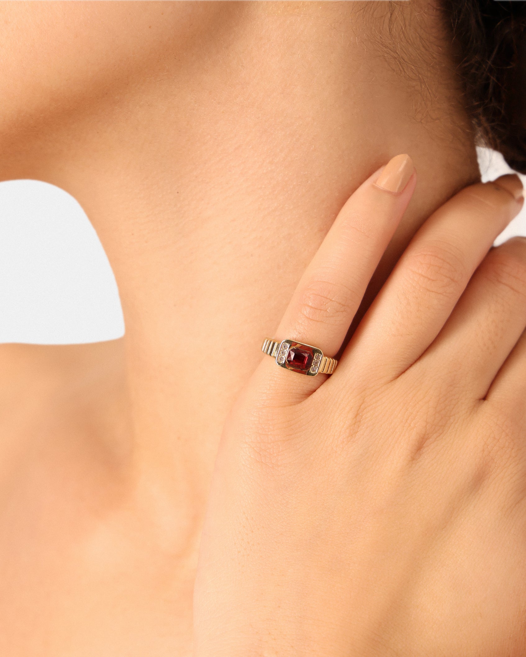 Nodaleto Ruby Venice Ring Rubinring Gold