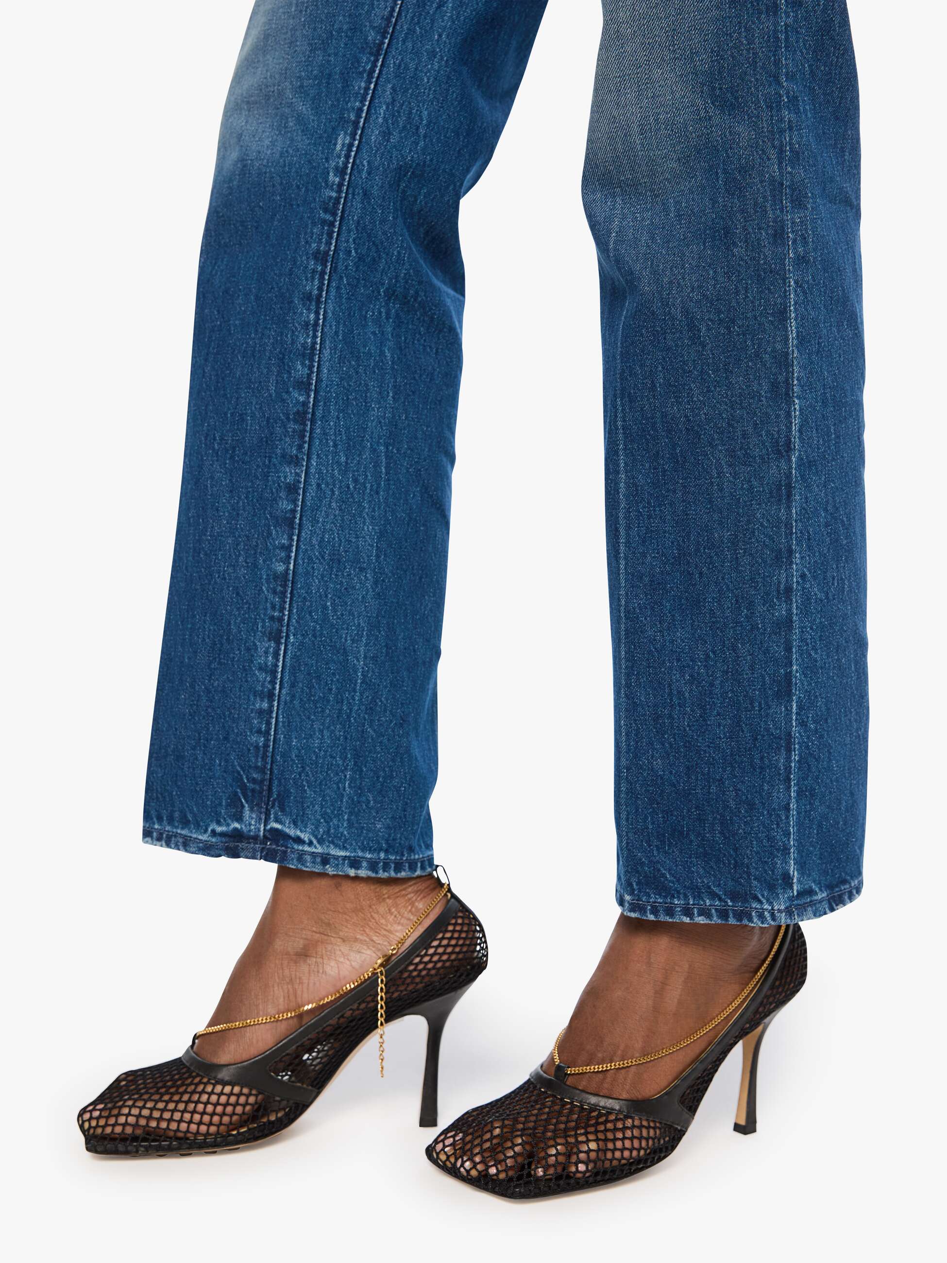 Mother Mid Rise Rambler Skimp Jeans Call Me Wild Mittelblau