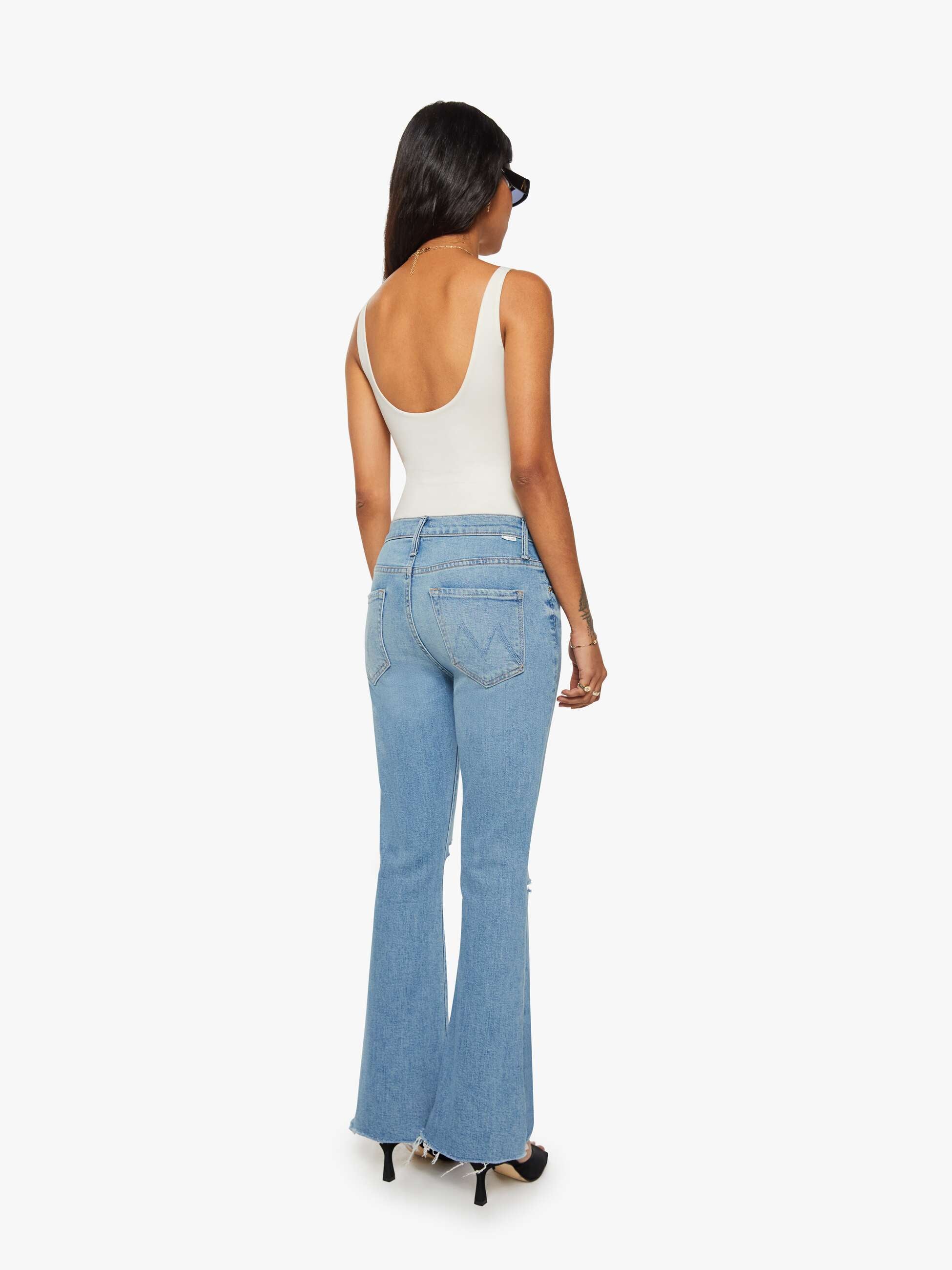Mother Lil Weekender Fray Petite Jeans Chaos Is Calling