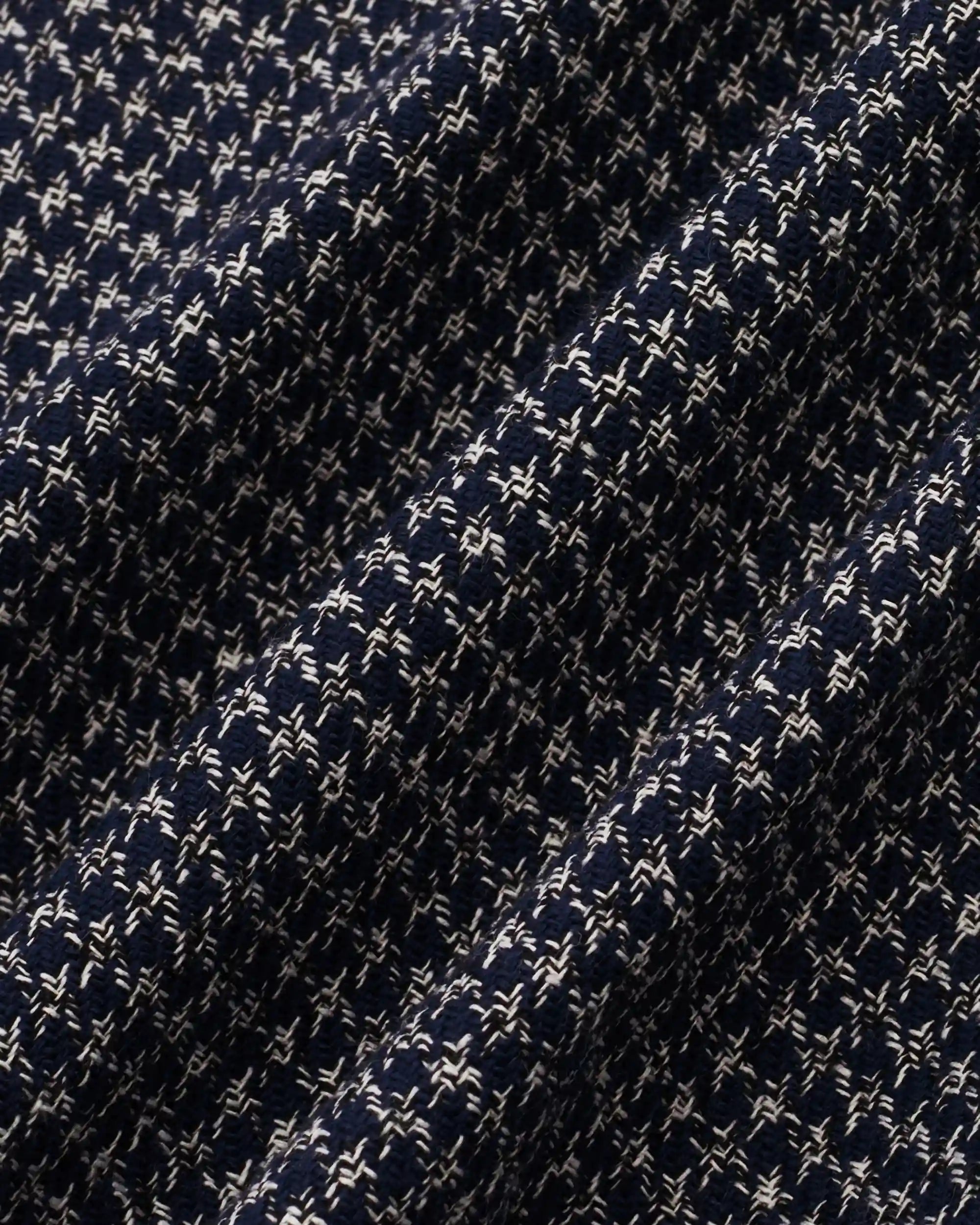Drôle De Monsieur Boxy Overshirt Hemd Navy Wolle Baumwolle
