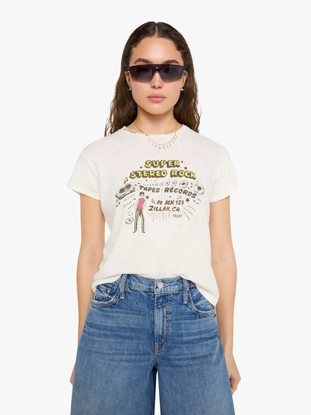 Mother The Sinful T-Shirt Super Stereo Weiß Baumwolle