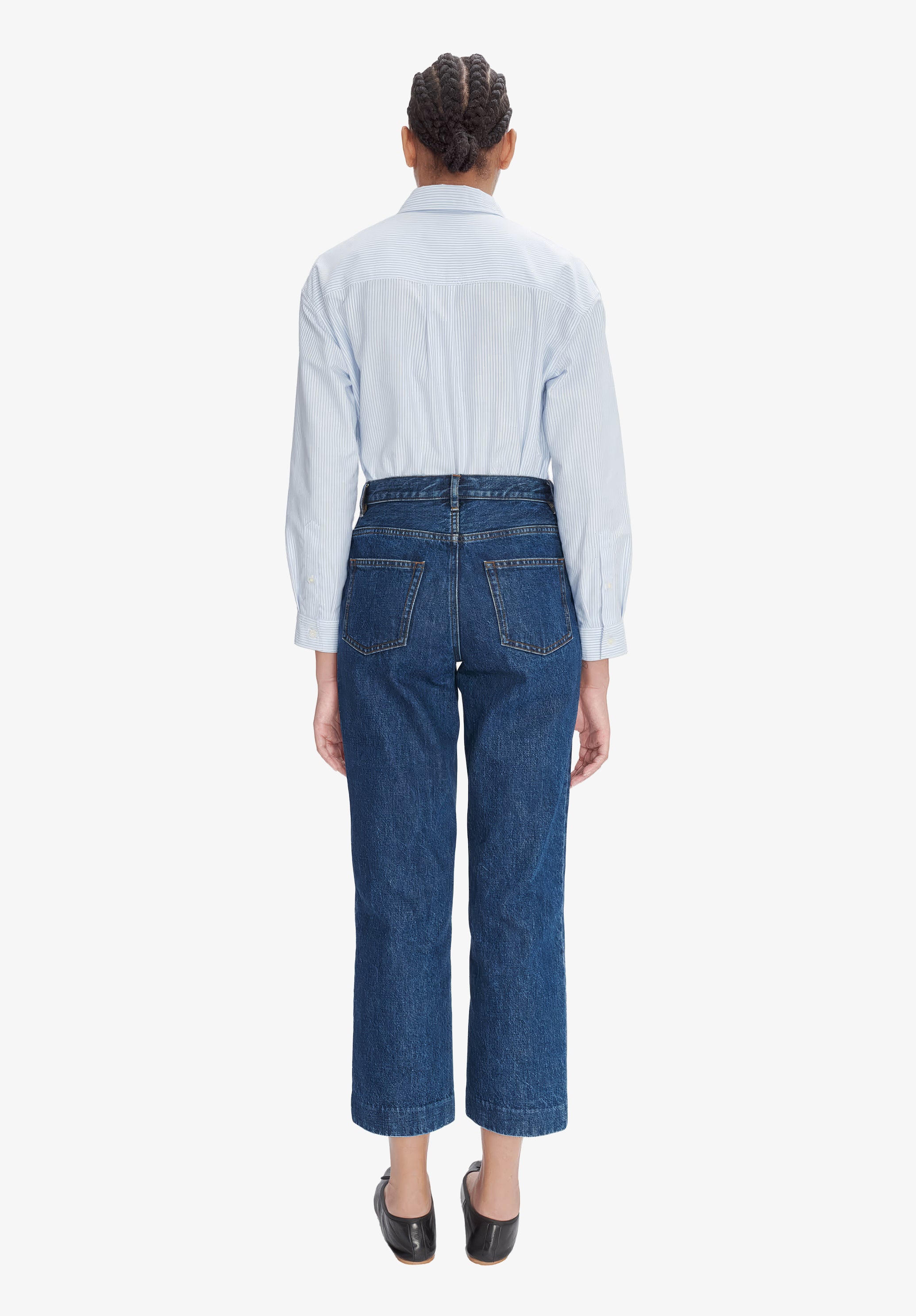 A.P.C. New Sailor Jeans 7/8 High Waist Gr.27 Bio-Baumwolle