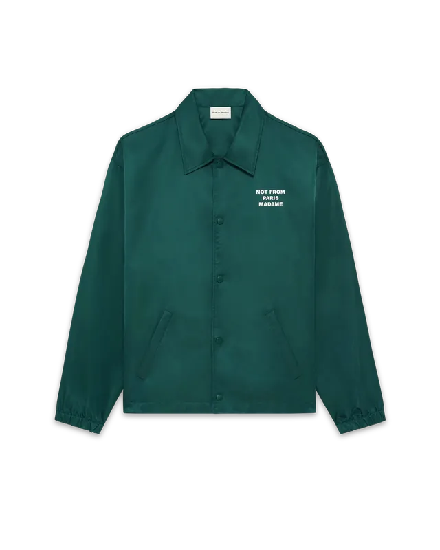 Drôle De Monsieur La Veste Slogan Jacke Dunkelgrün Nylon