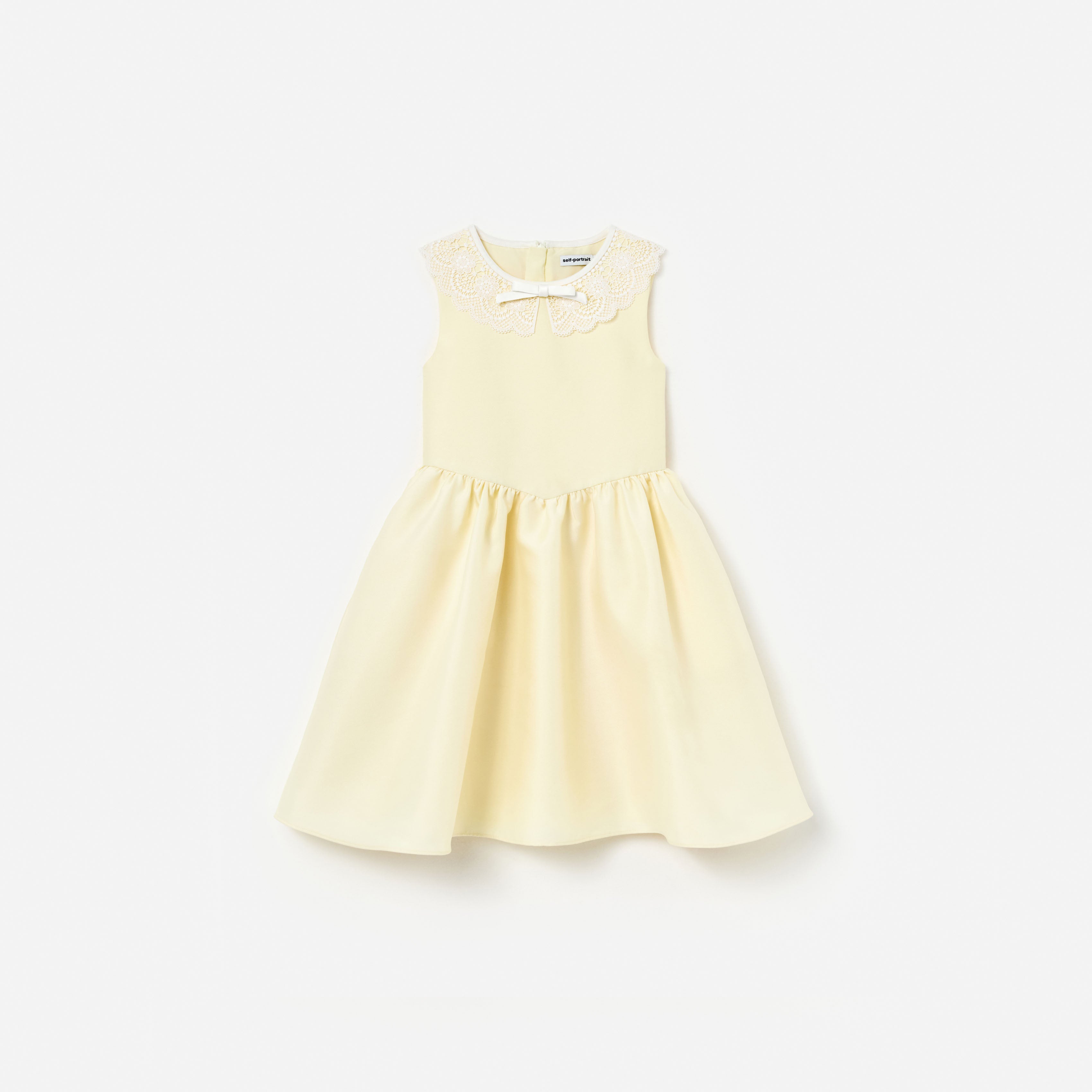 Self Portrait Yellow Taffeta Kinderkleid gelb 6/7