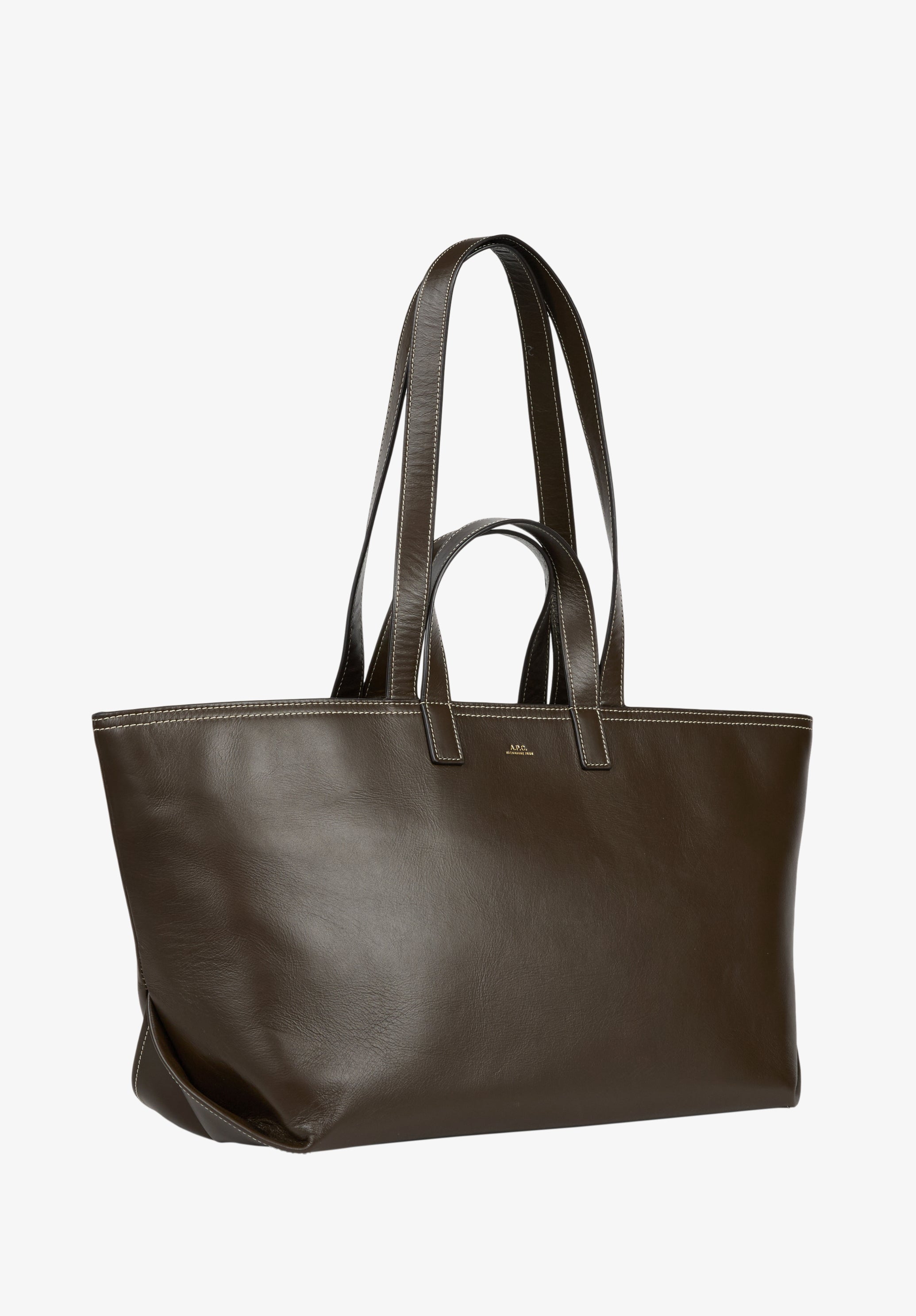 A.P.C. Drummer Tasche Leder braun TU
