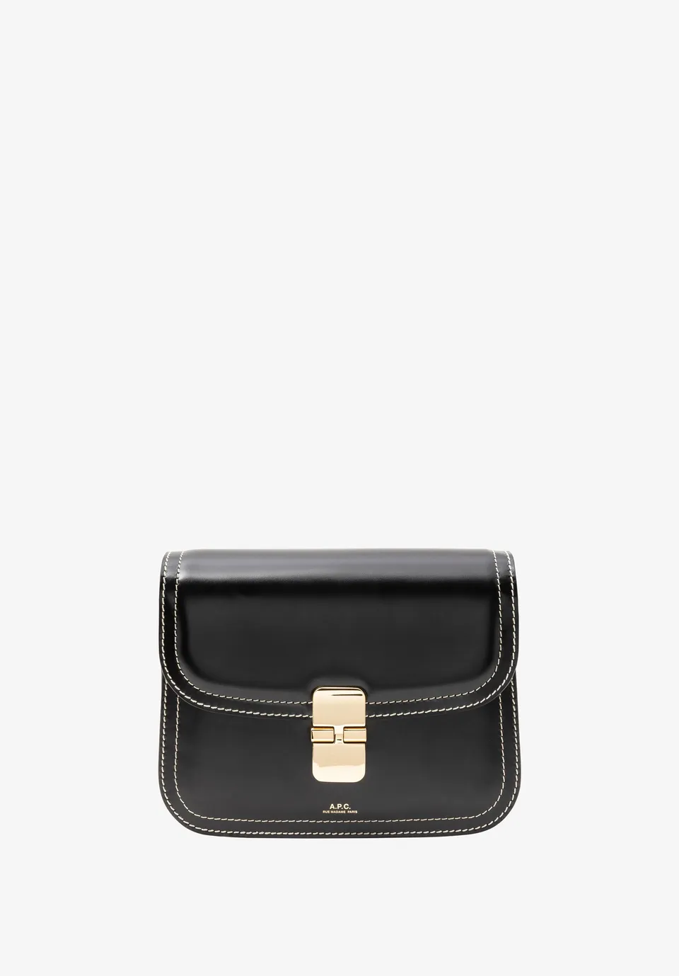 A.P.C. Grace Small Tasche schwarz Glattleder TU