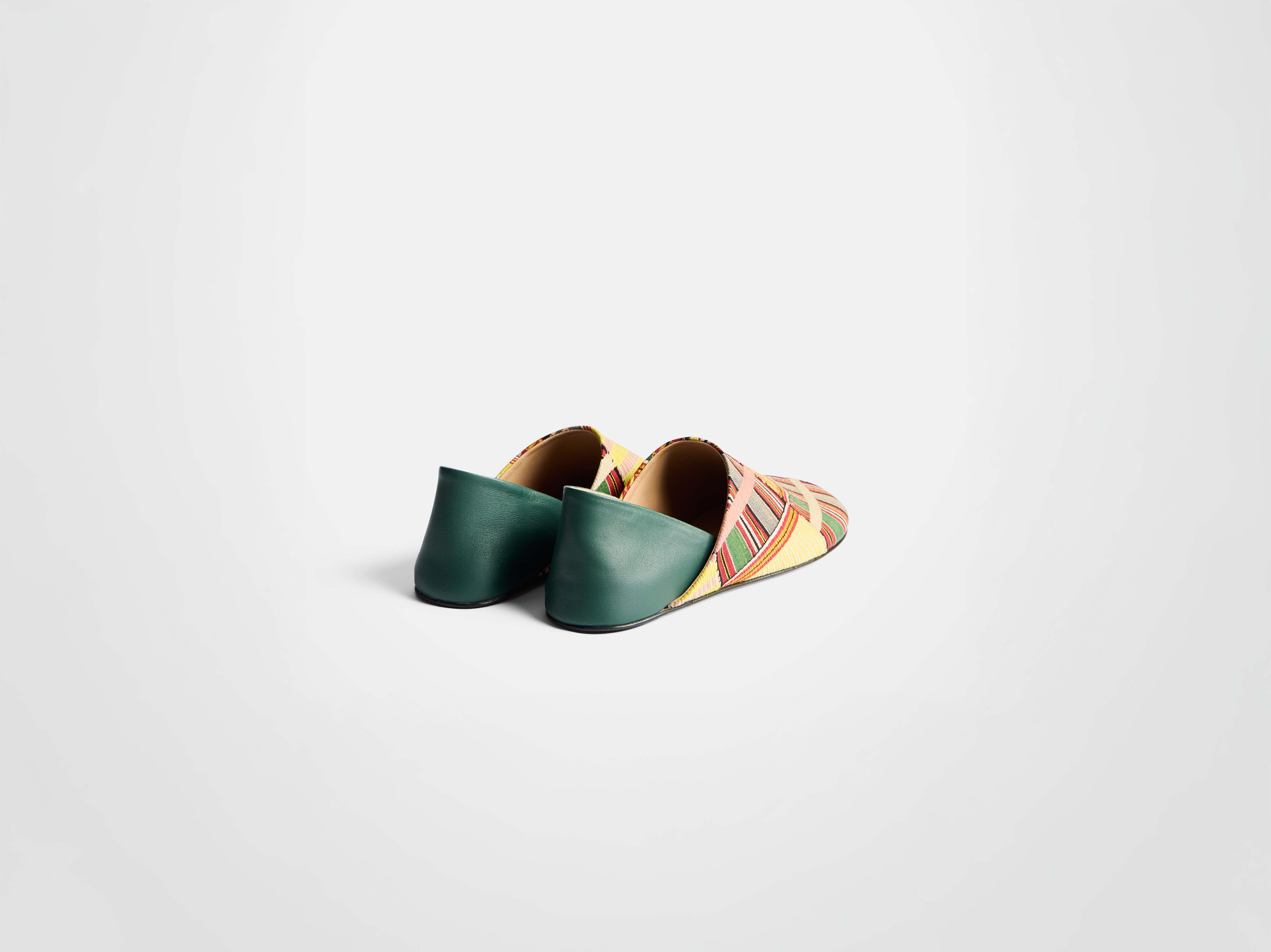 J.W.Anderson Slipper Mules Pantoletten Grün Multi Jacquard