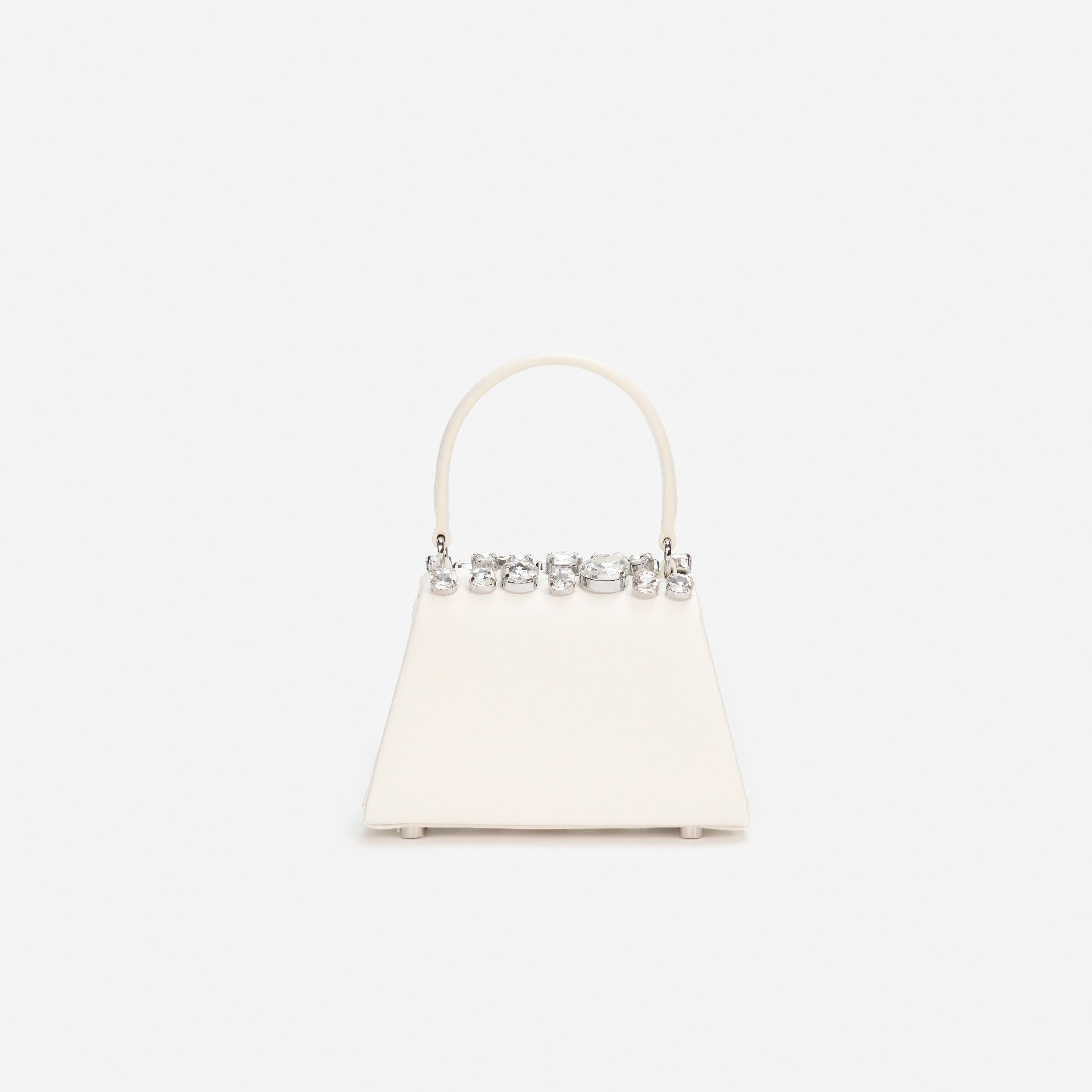 Self Portrait Cream Crystal Mini Tasche Creme