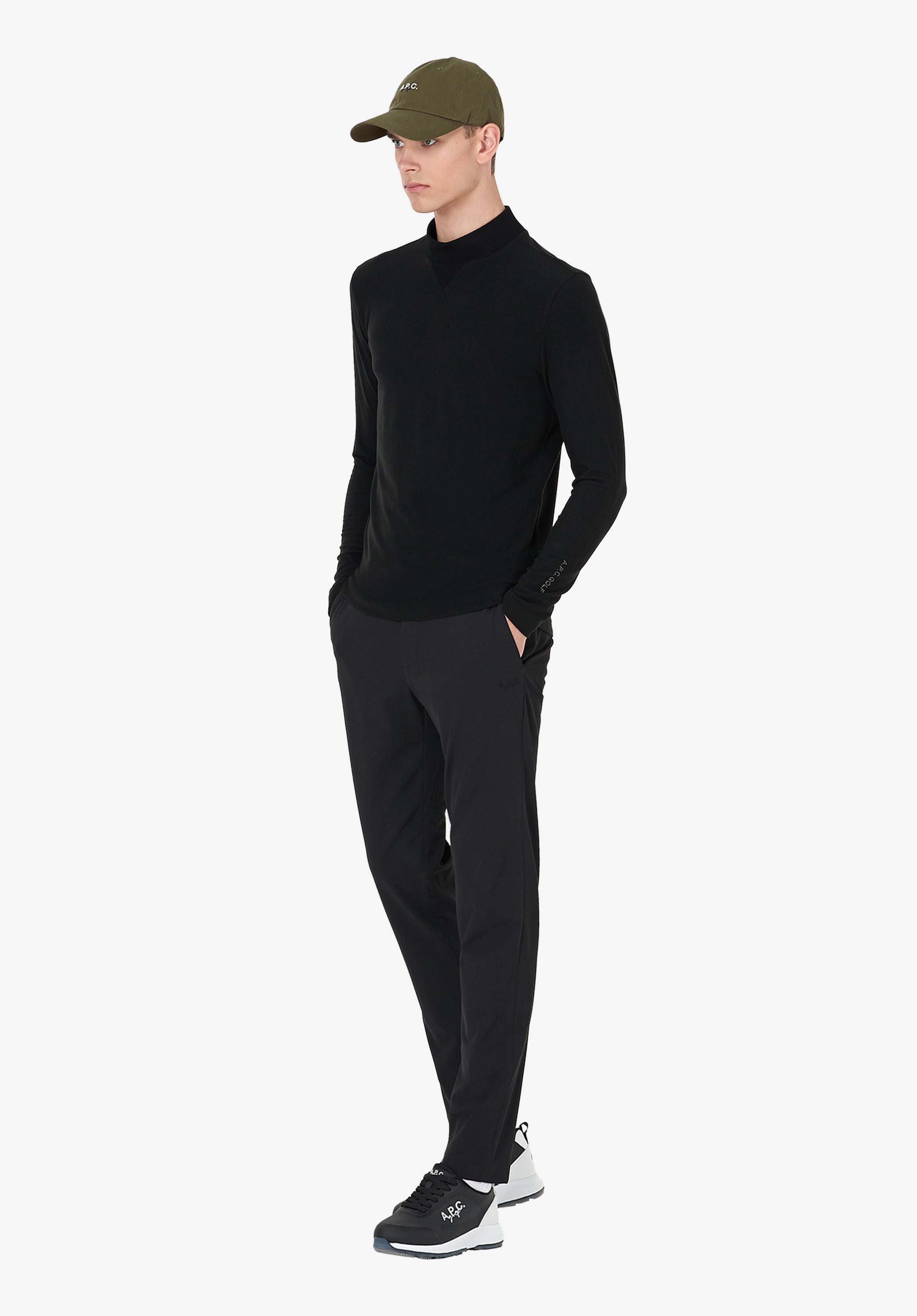 A.P.C. Golf Langarm-T-Shirt T-Shirt L schmal geschnitten