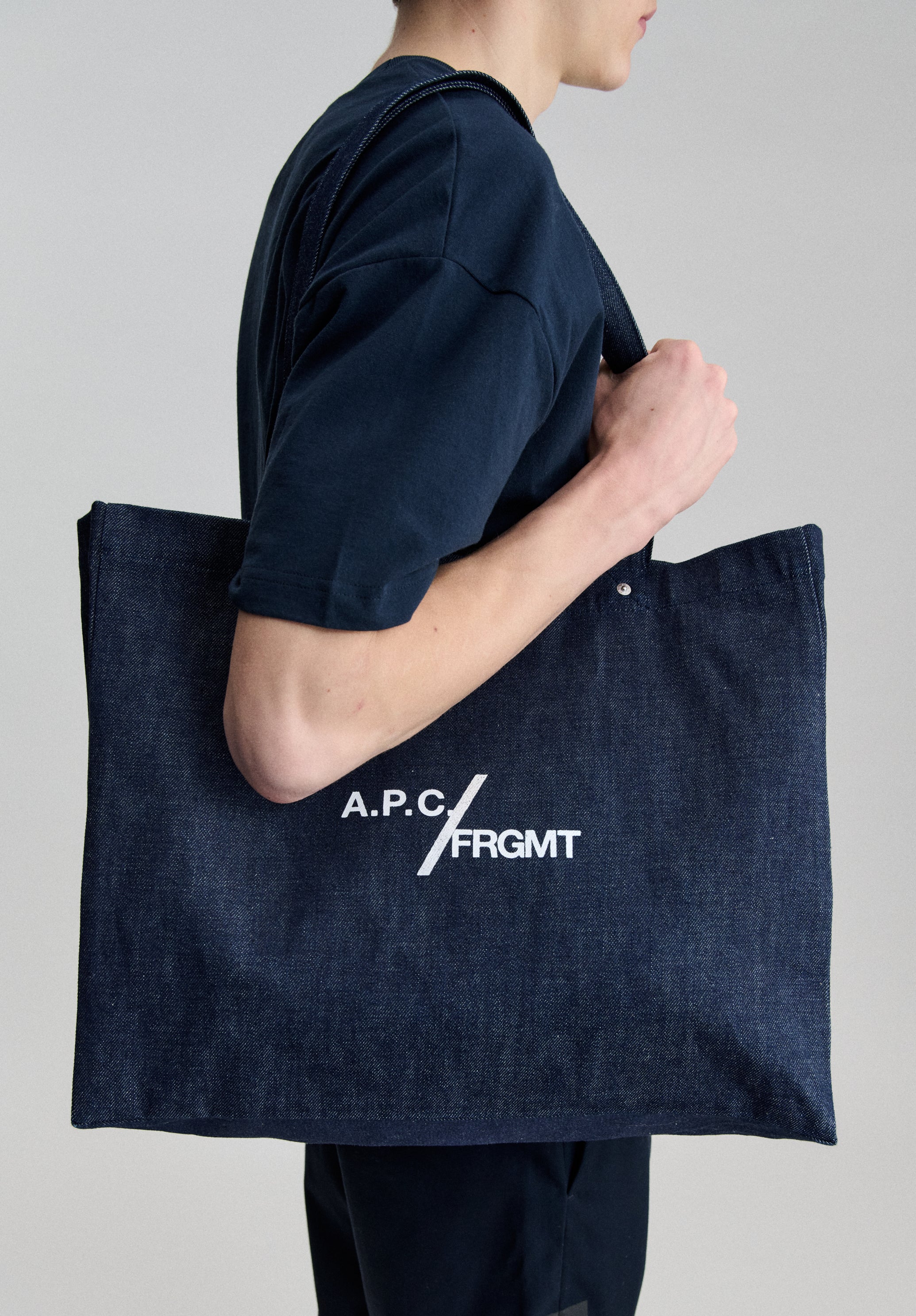 A.P.C. Je sors ce soir Shopping-Tasche Denim blau TU