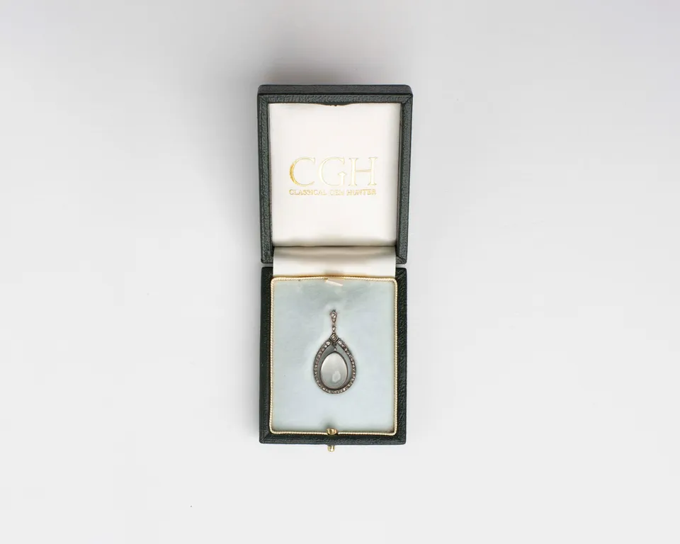 Fabergé Mondstein Diamant Anhänger Pendant