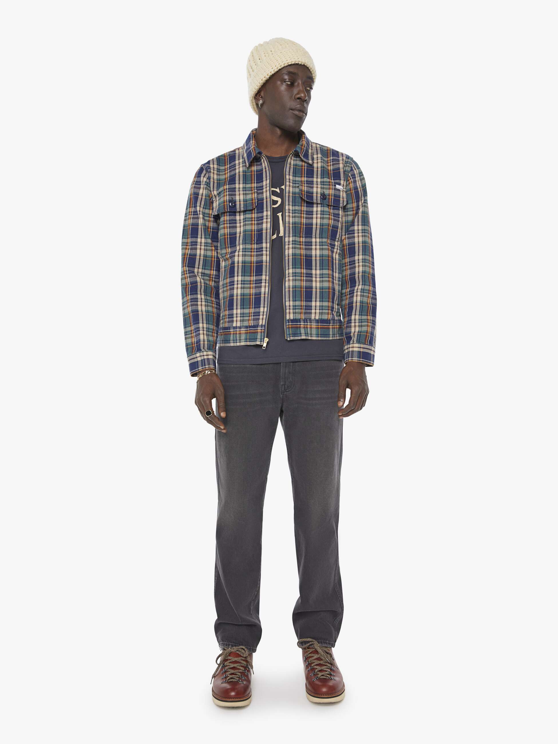 Mother The Rounded Freeze Jacke Fair And Square kariert