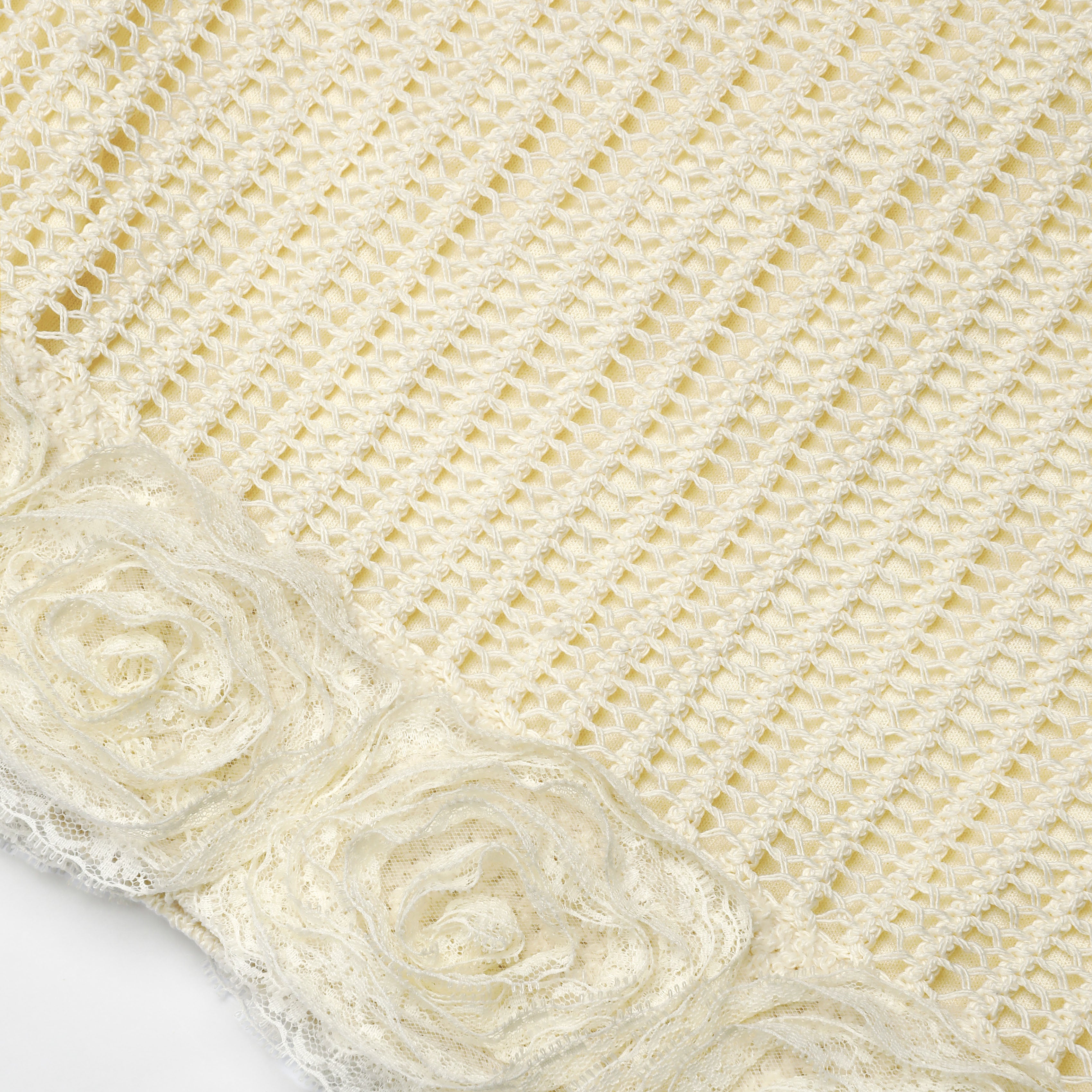 Self Portrait Yellow Crochet Flower Minirock Gelb Häkel