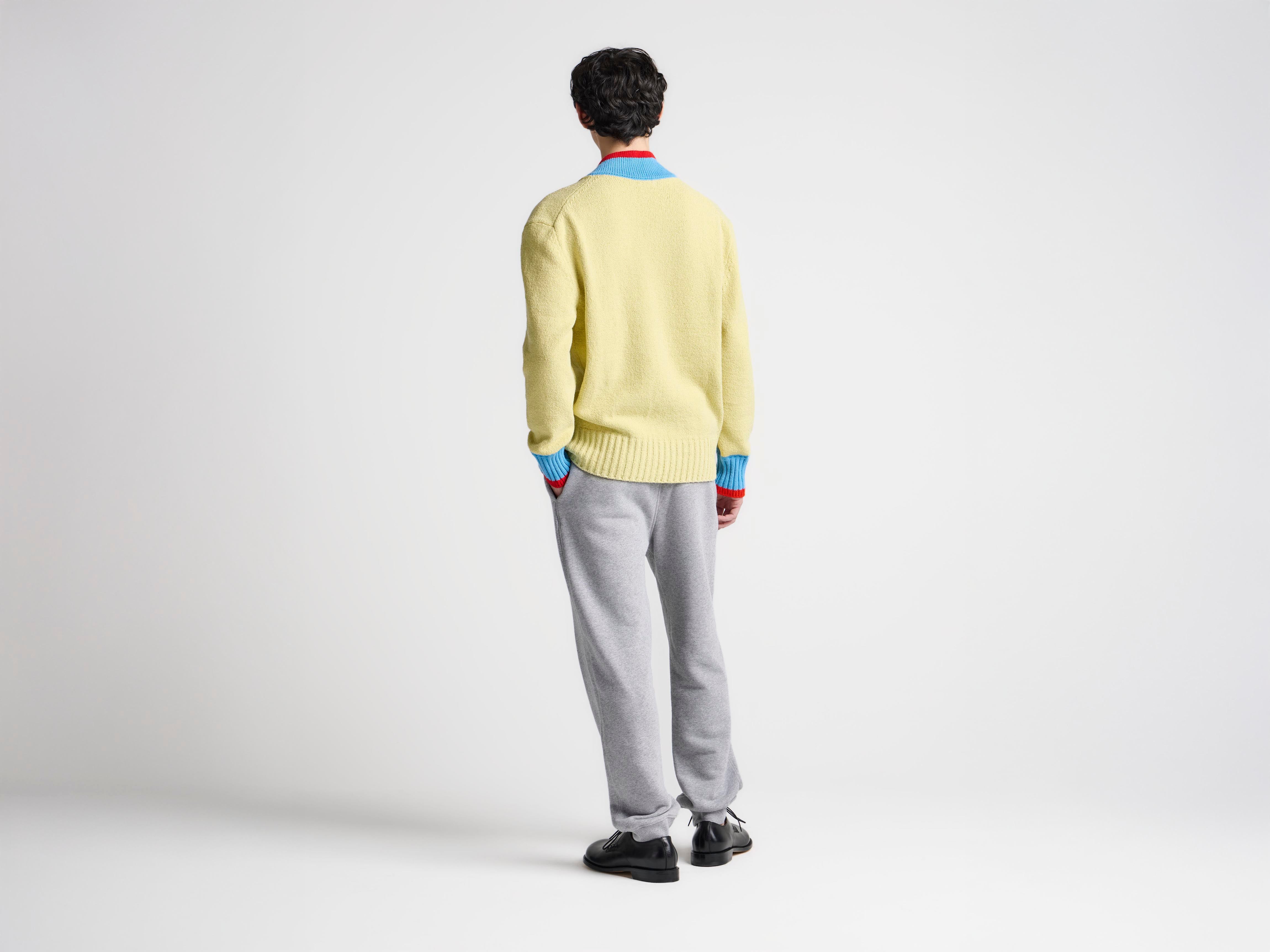 J.W.Anderson Contrast Trim Jumper Pullover Maize Gr.M Wolle