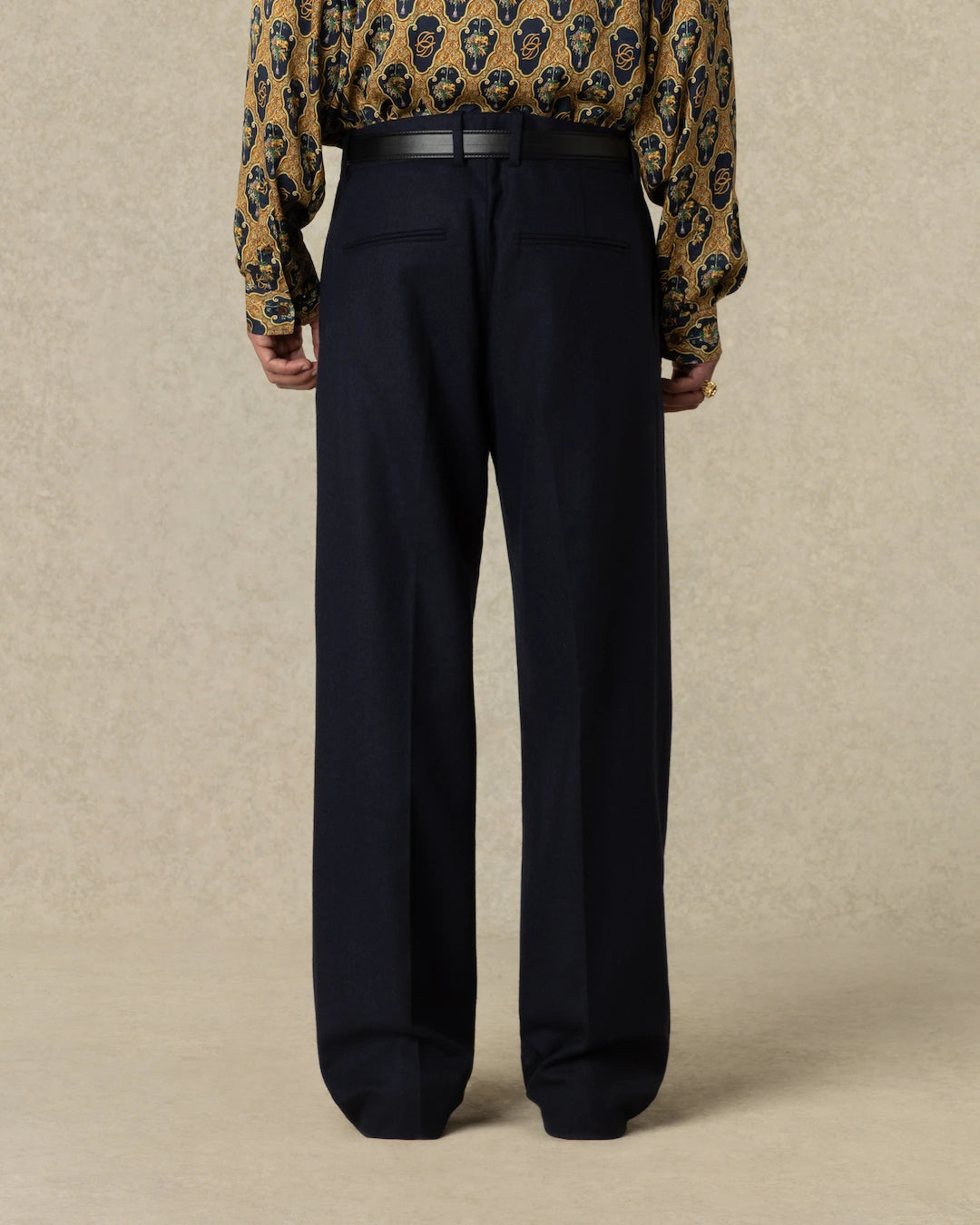 Drôle De Monsieur Golfer Flannel Pants Stoffhose Navy