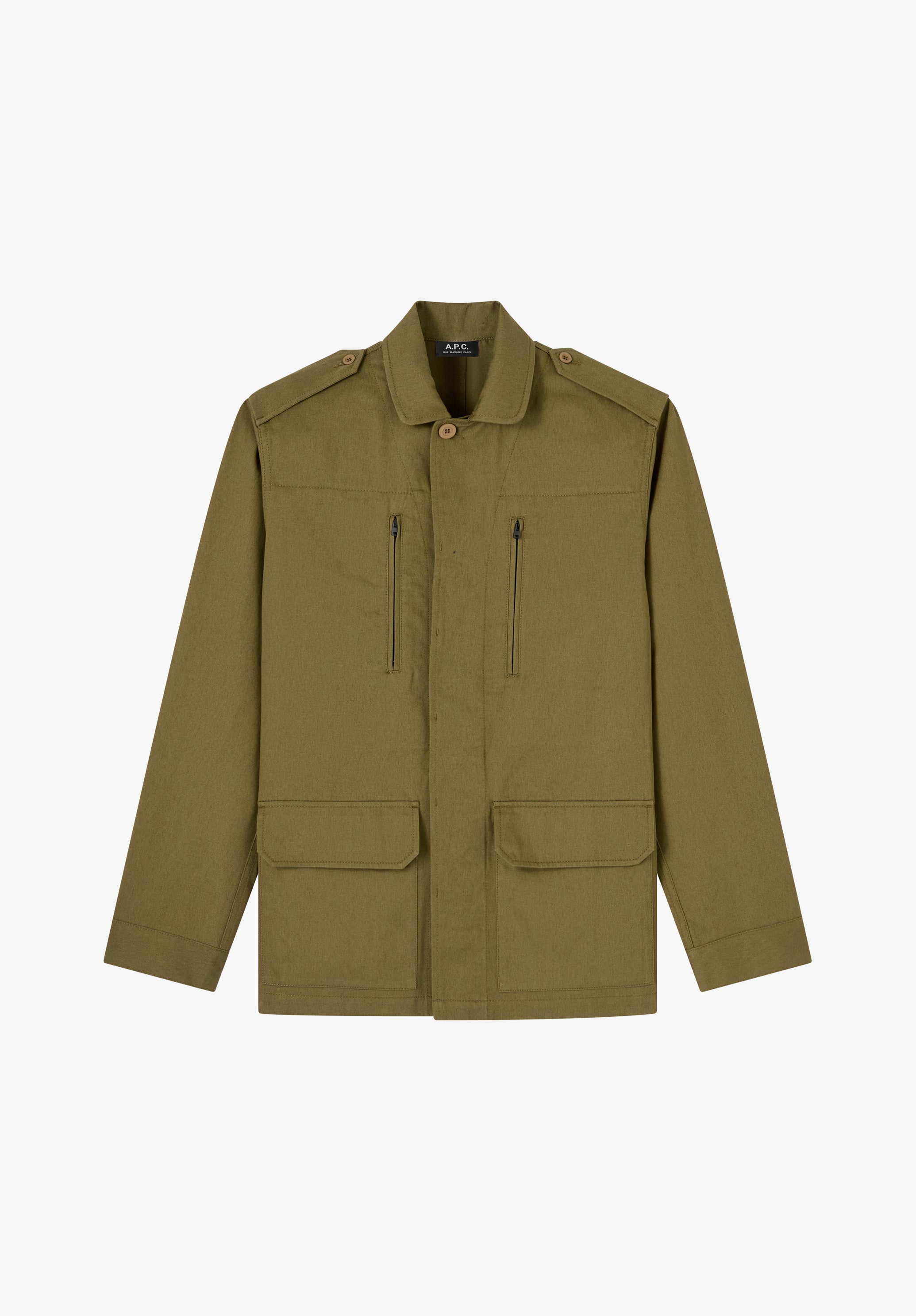 A.P.C. Military Jacke khaki Hornknöpfe