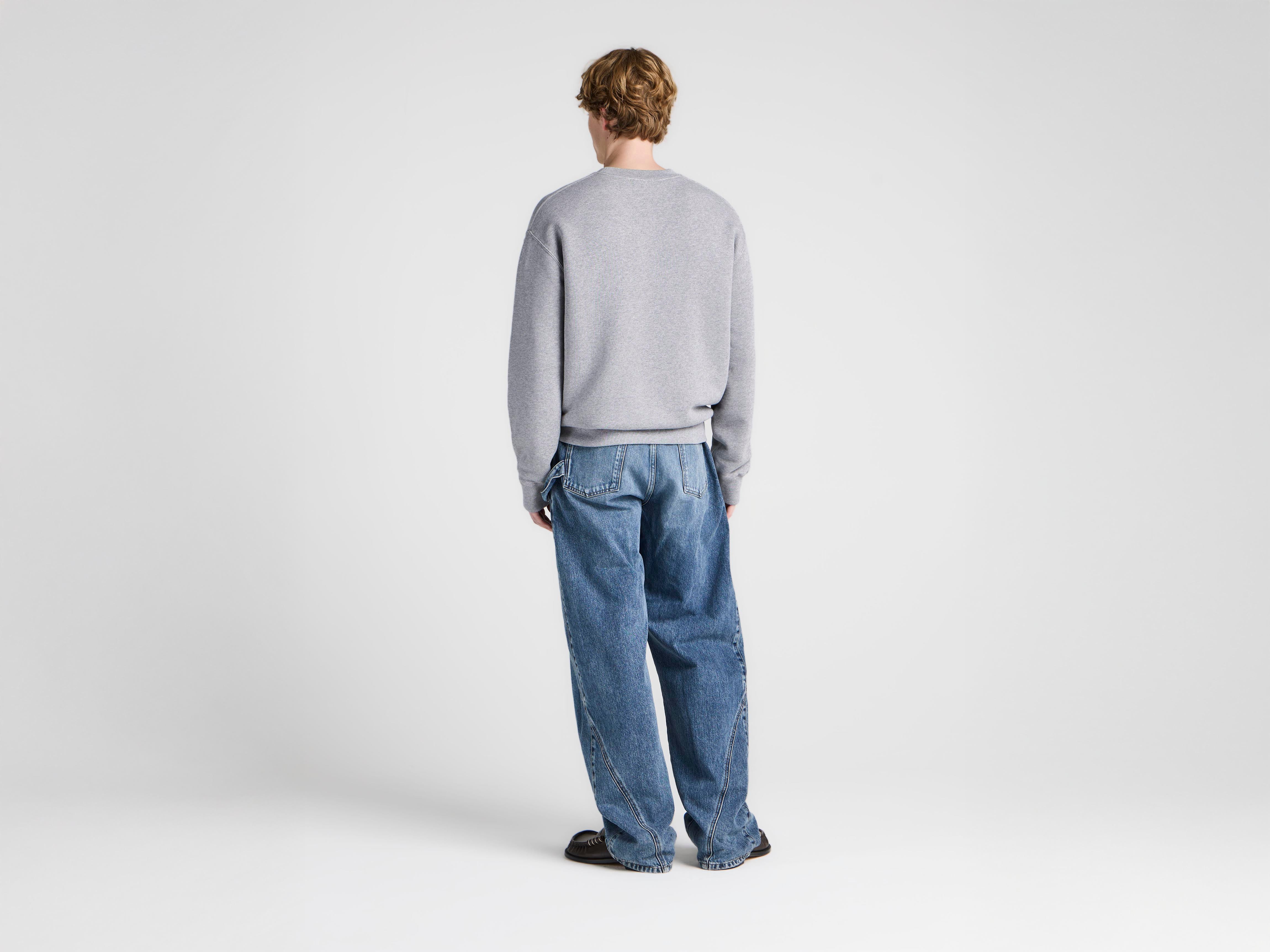 J.W.Anderson Ribbon Anchor Sweatshirt Grau Melange