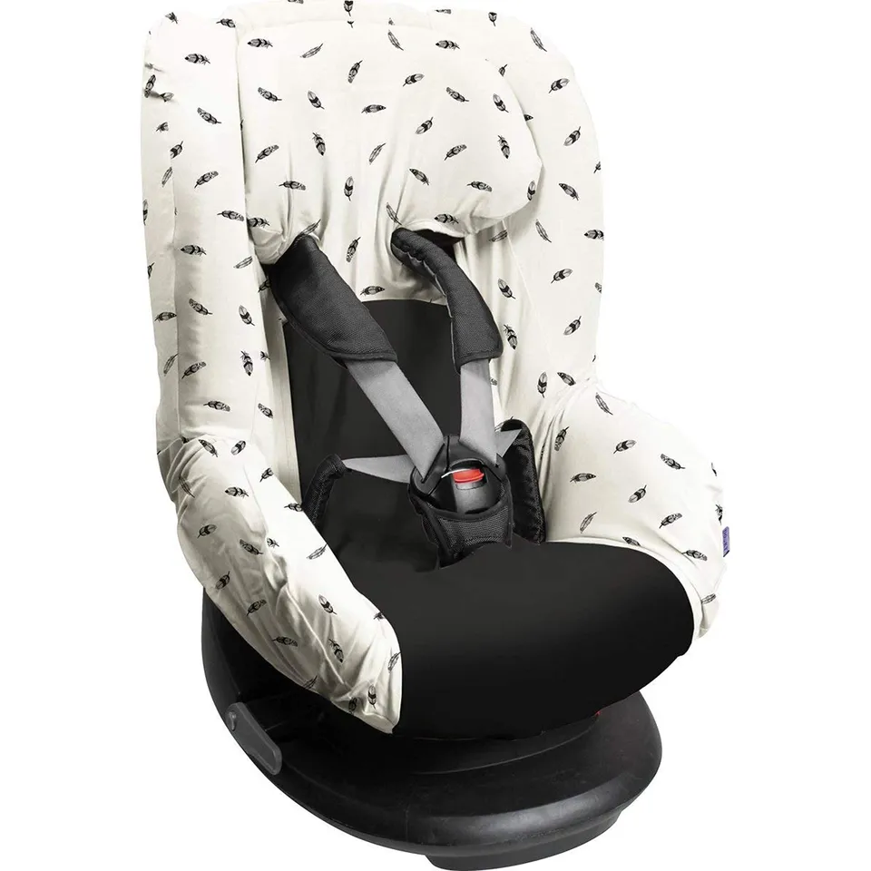 Dooky Seat Cover Group 1 Kindersitzbezug 9-18 kg Black Feather