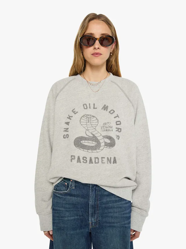 Mother The Champ Sweatshirt Snake Oil Motors Grau
