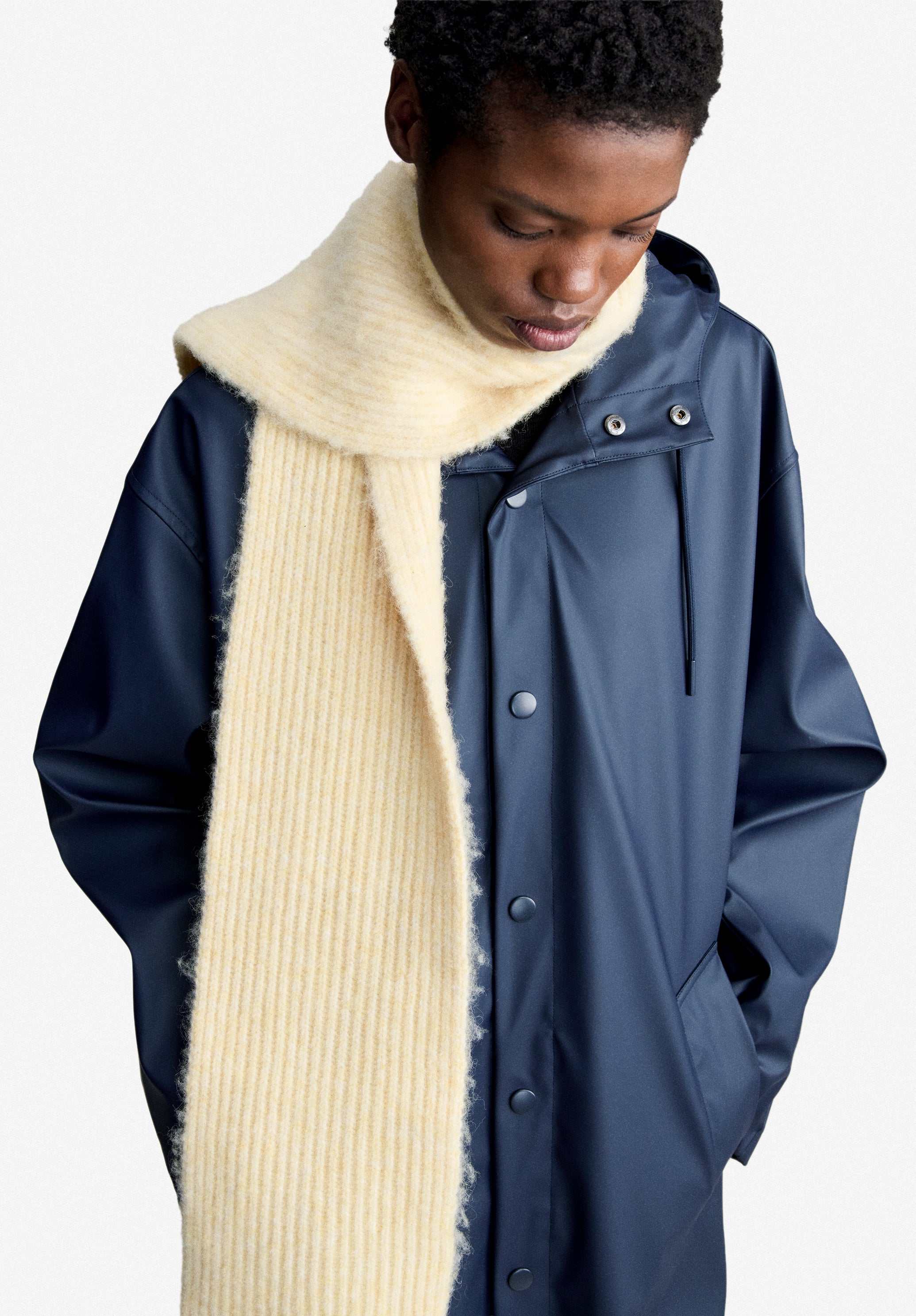 A.P.C. Schal Alpaka-Wollmischung Strickschal TU Flauschig