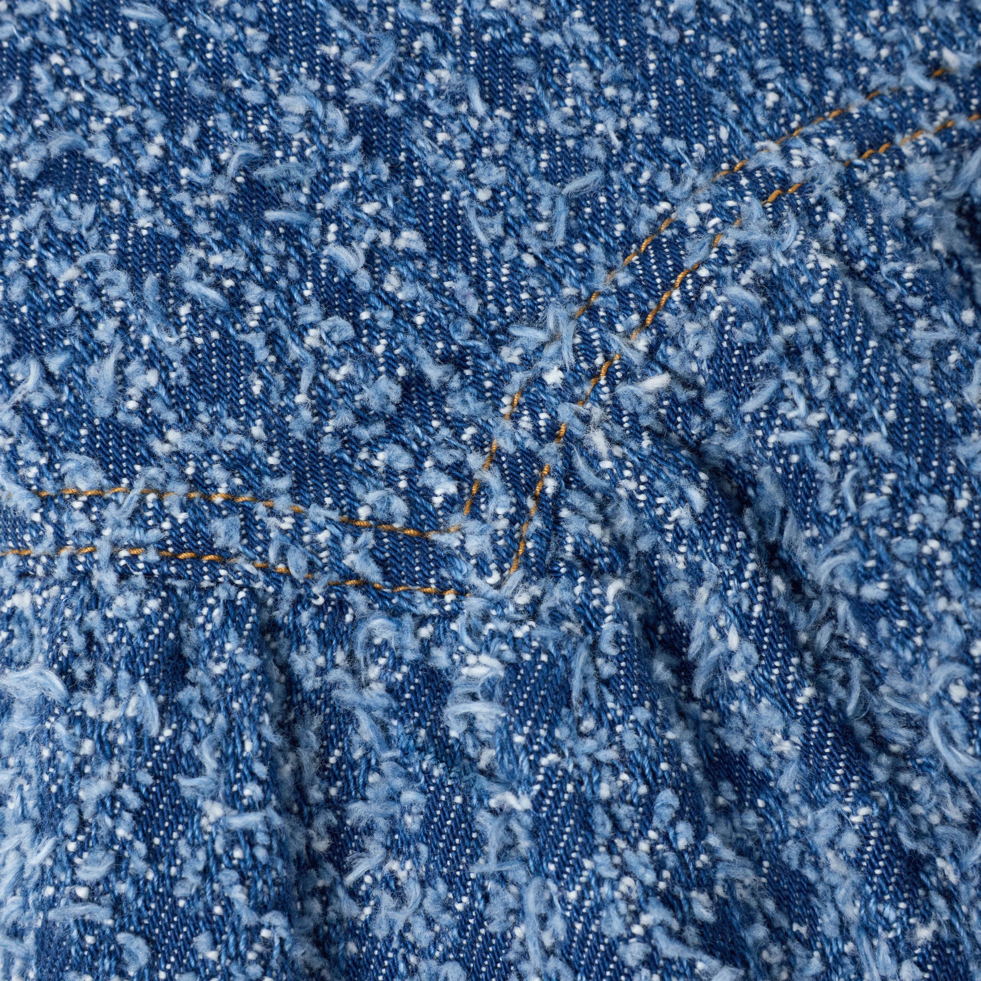 Self-Portrait Textured Denim Rock Kinder Mini