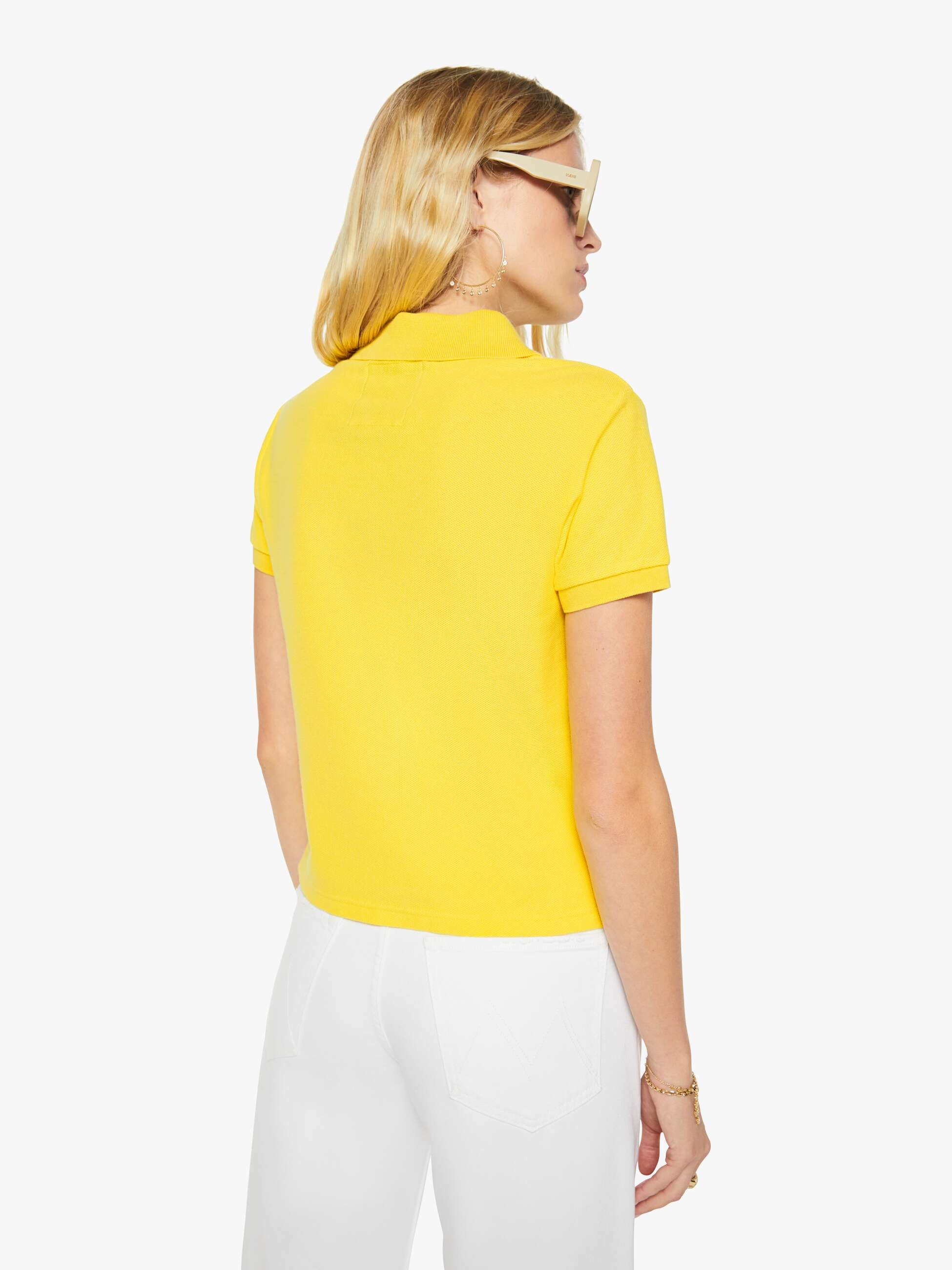 Mother The Split Match Polo Buttercup Baumwolle Stick